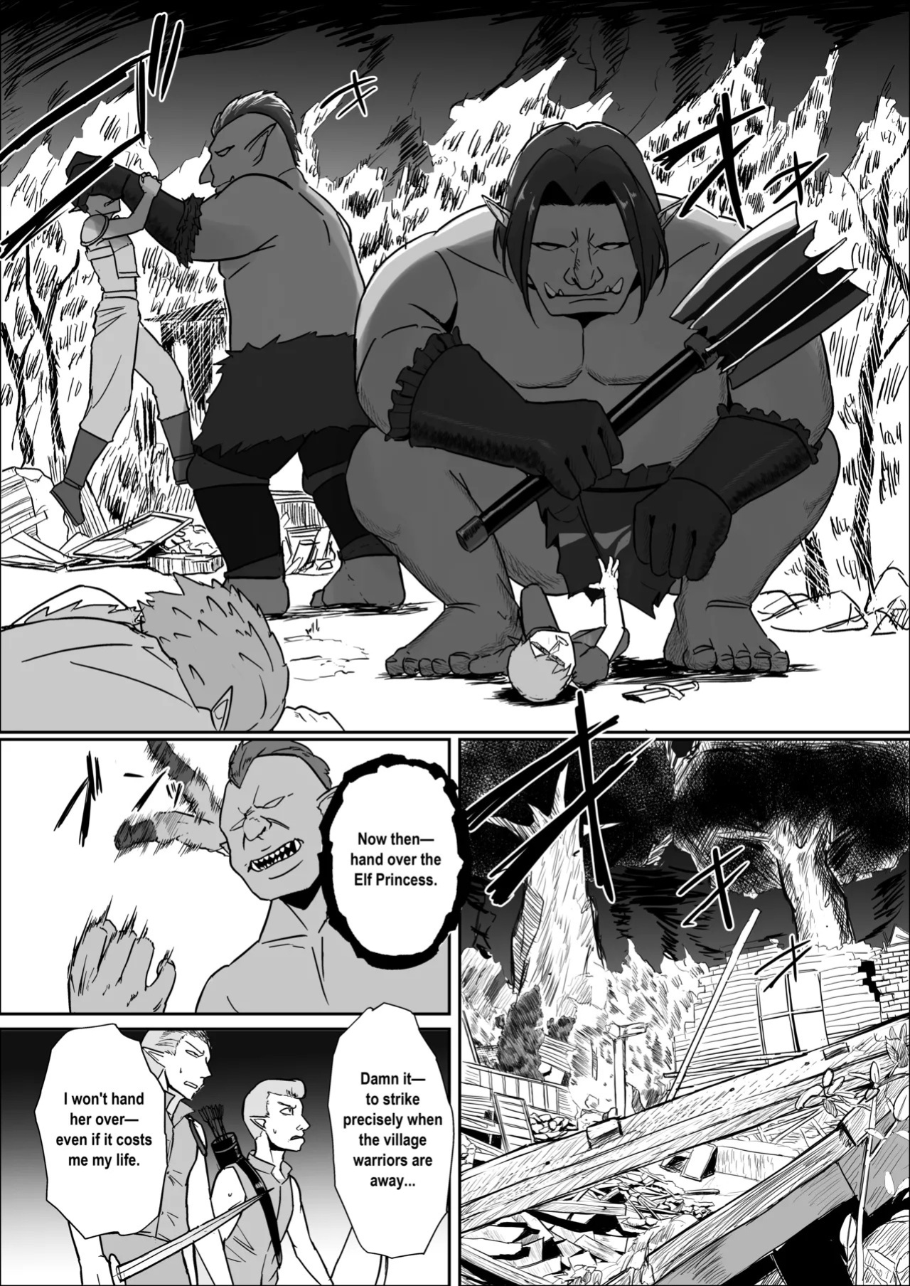 [Mainichi Angel] Torawareta Elf Touzen Seidorei no Kei [English]