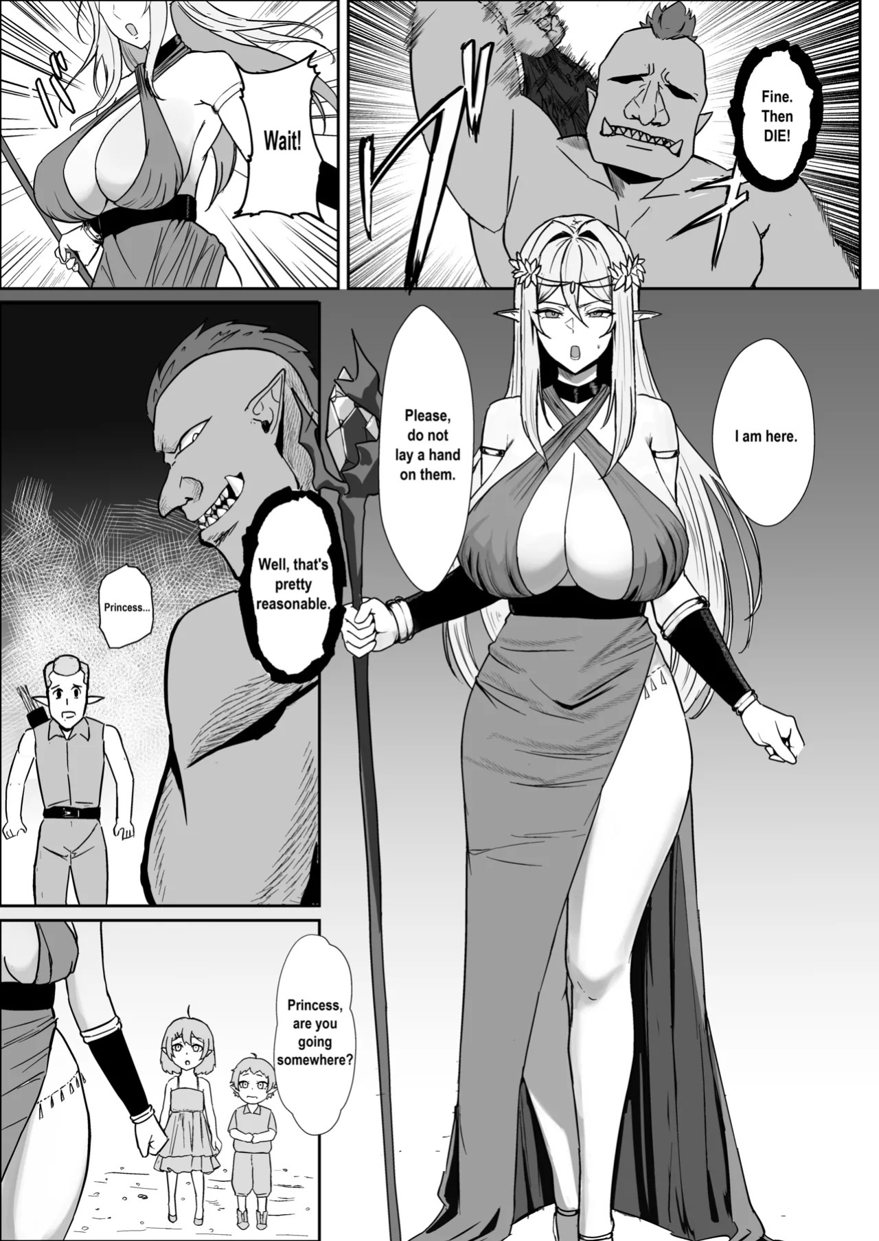 [Mainichi Angel] Torawareta Elf Touzen Seidorei no Kei [English]