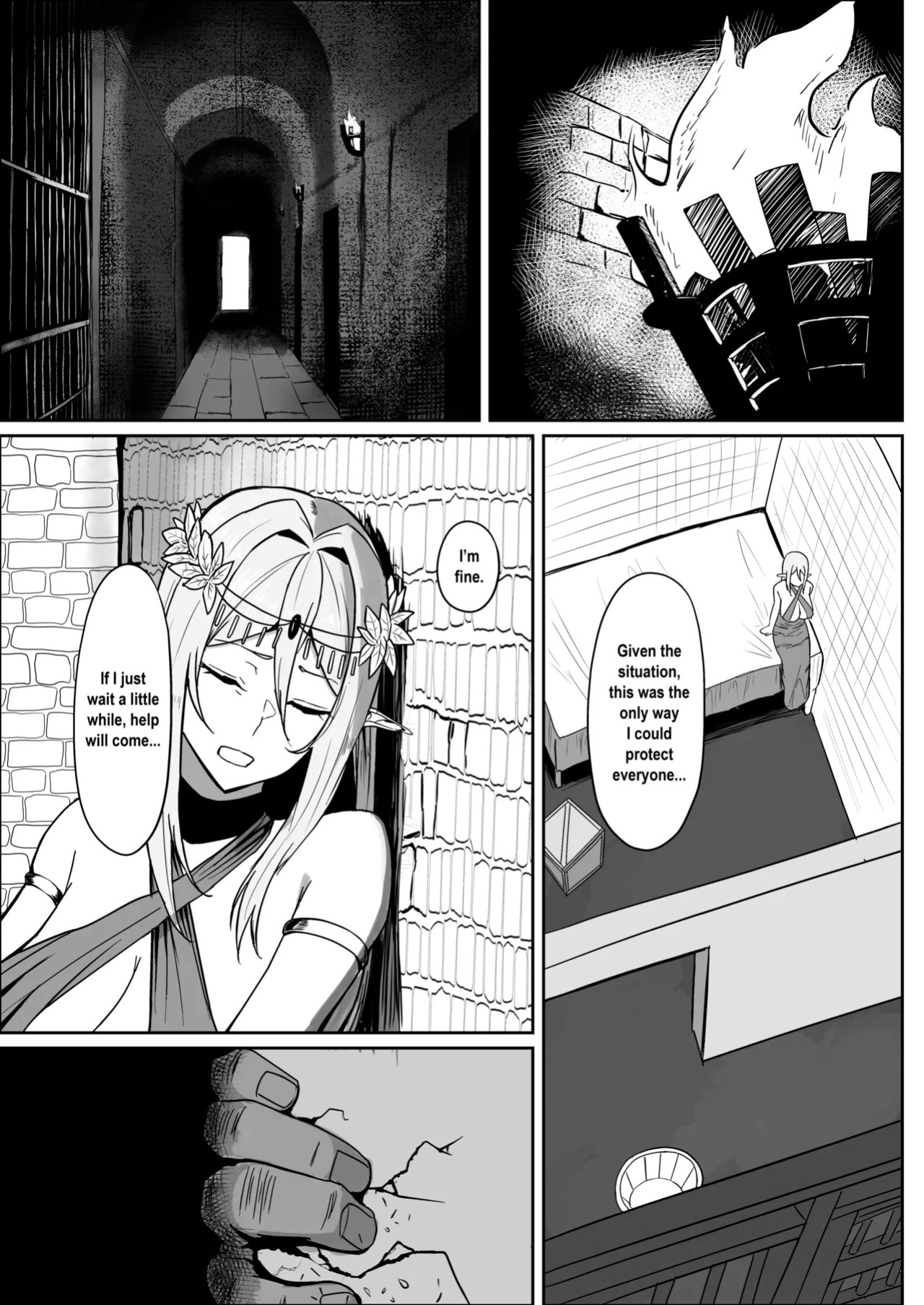 [Mainichi Angel] Torawareta Elf Touzen Seidorei no Kei [English]