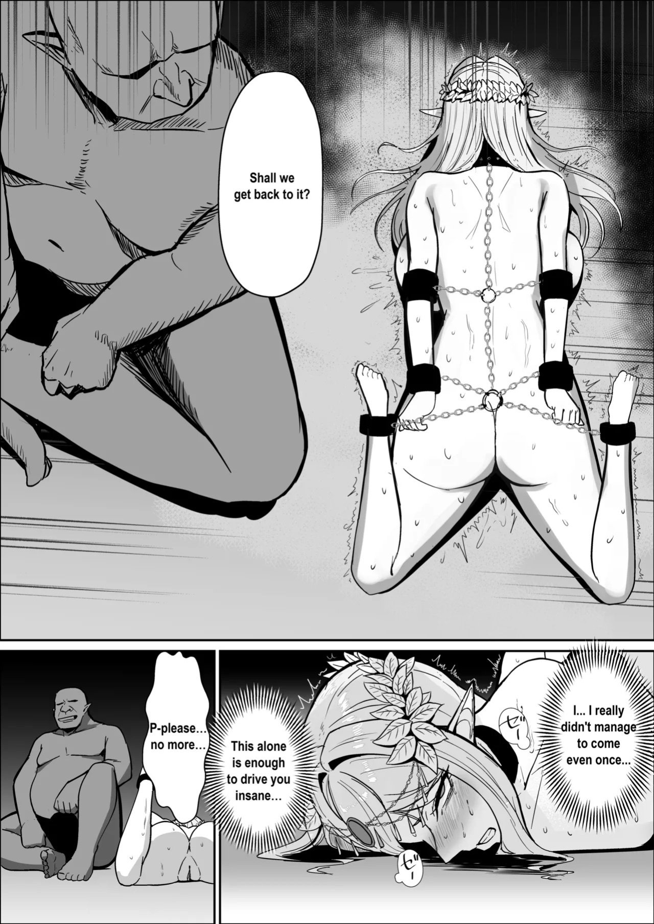 [Mainichi Angel] Torawareta Elf Touzen Seidorei no Kei [English]