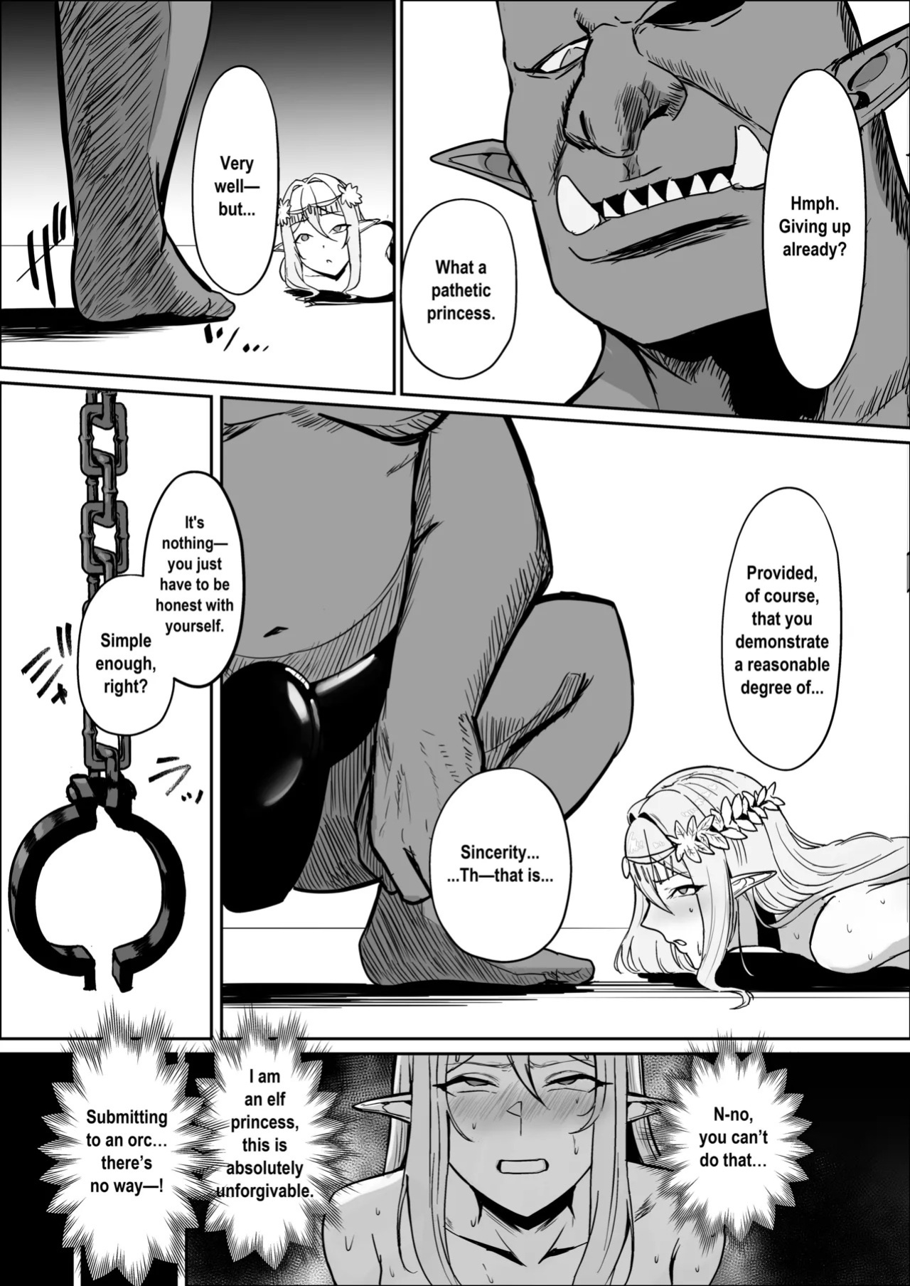 [Mainichi Angel] Torawareta Elf Touzen Seidorei no Kei [English]