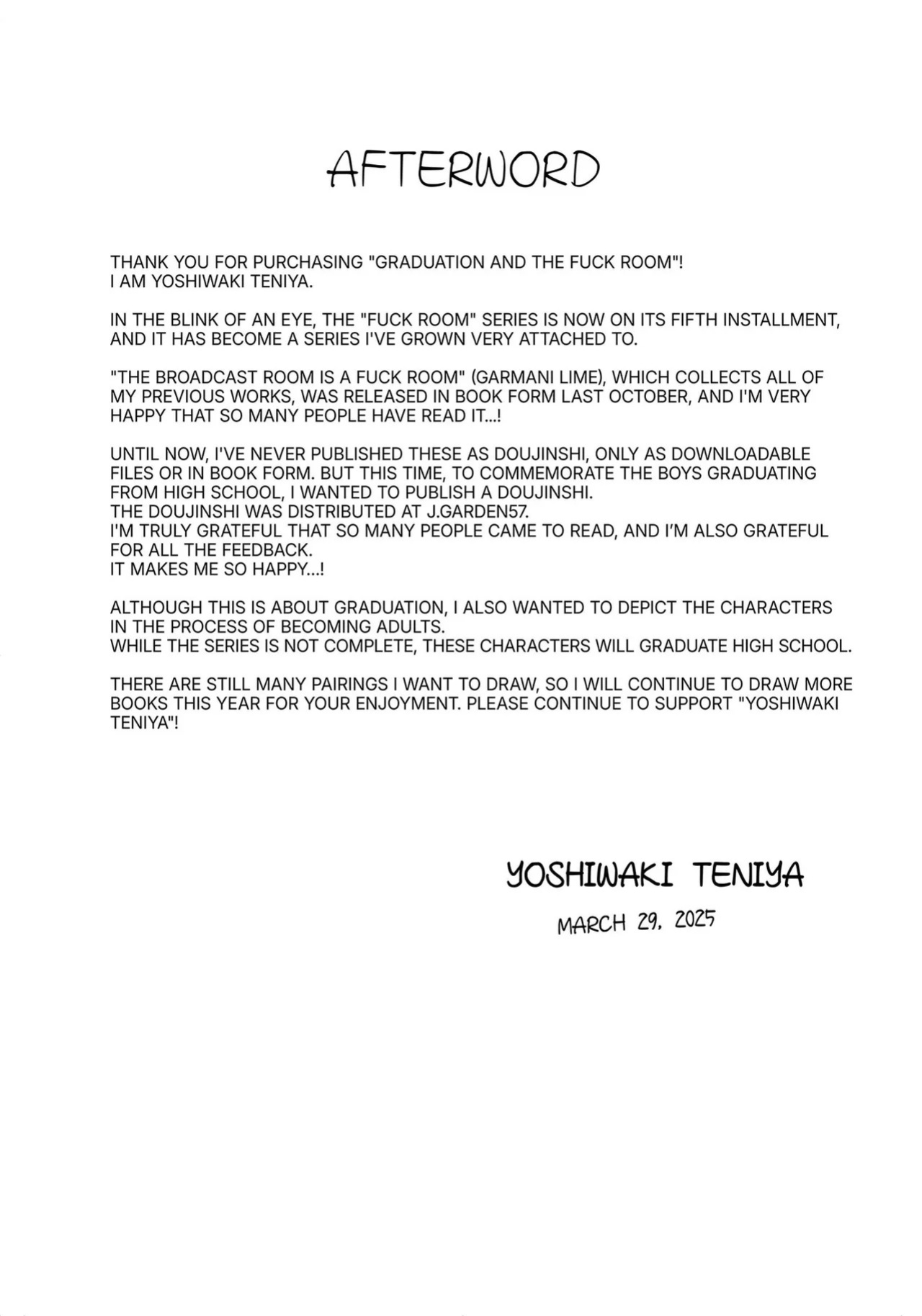 [Club Renew (Teniya Yoshiwaki)] Sex Room 2 Sotsugyou to Yari Heya Graduation and The Fuck Room [English]