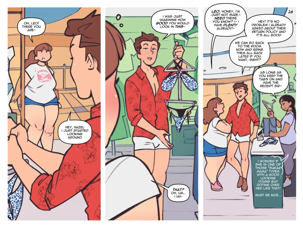 [Not Enough Milk] Swimsuit Shopping [English] [Colorized] [Ongoing]