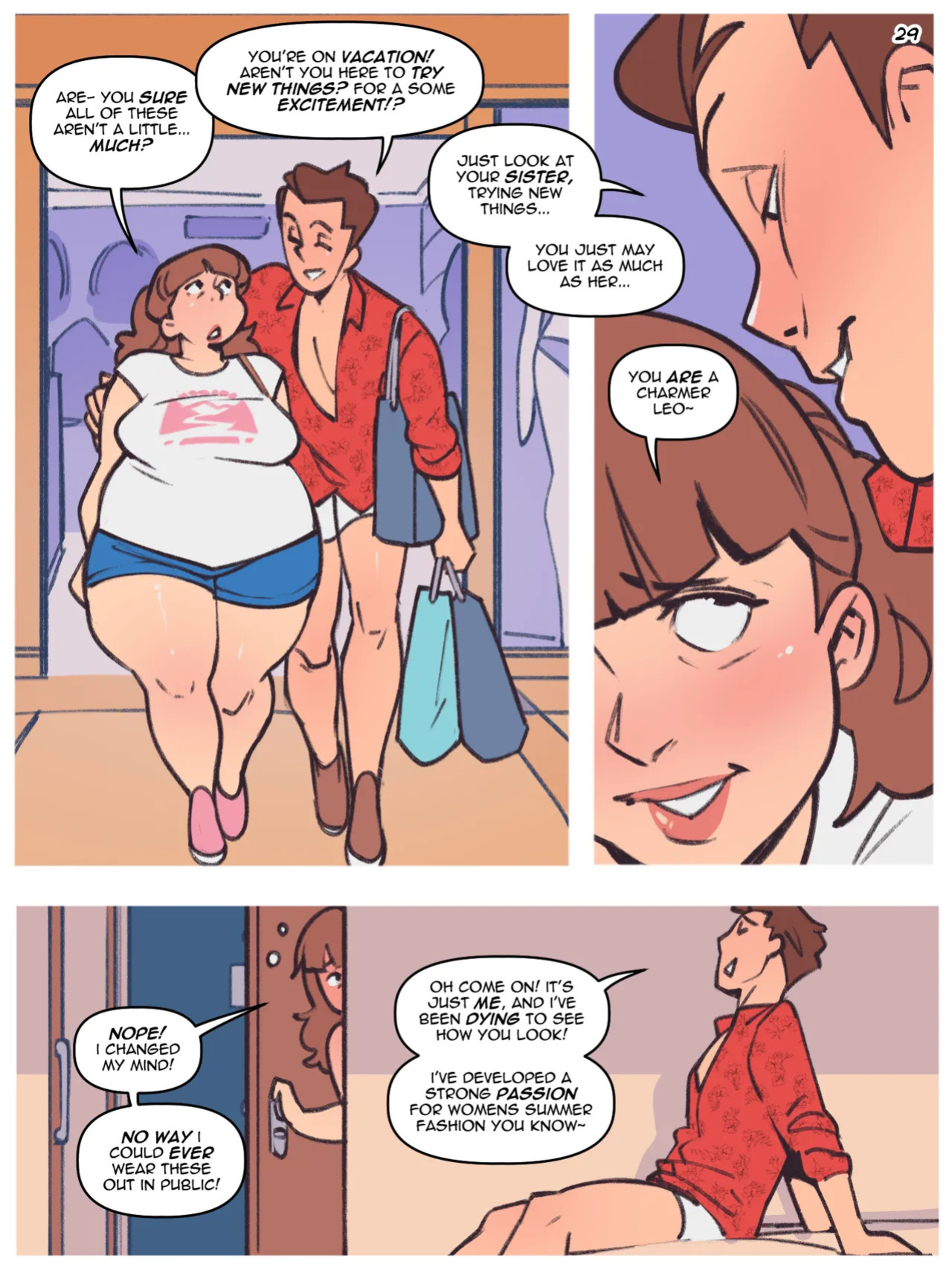 [Not Enough Milk] Swimsuit Shopping [English] [Colorized] [Ongoing]
