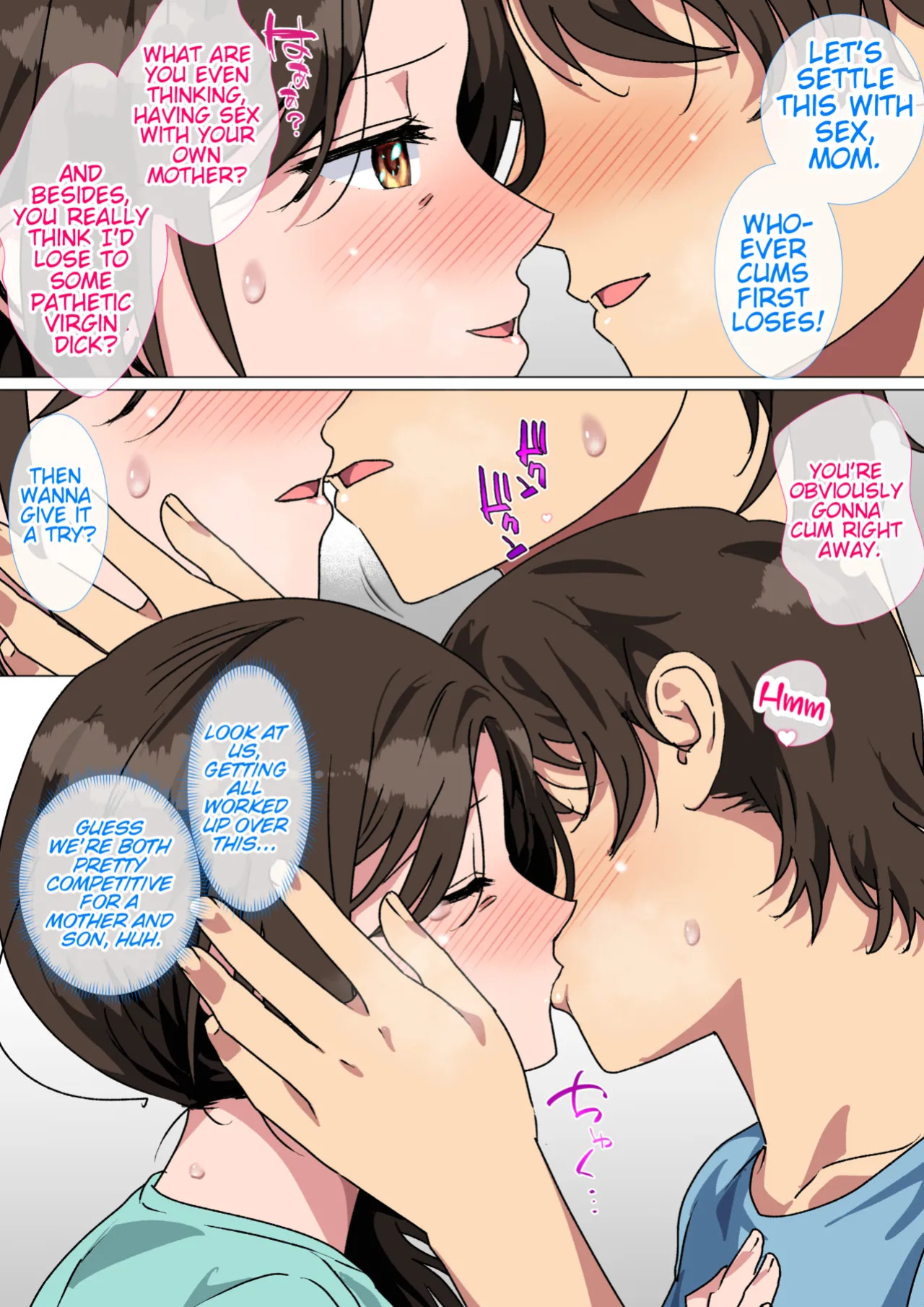 [Circle Spice] Haha ga Ecchi na Chouhatsu Shite Kita node Gaman Dekizu ni Hangeki Shimashita. | My mom started teasing me in a sexy way, so I couldn't help but fight back. [English] [WaterKujo]
