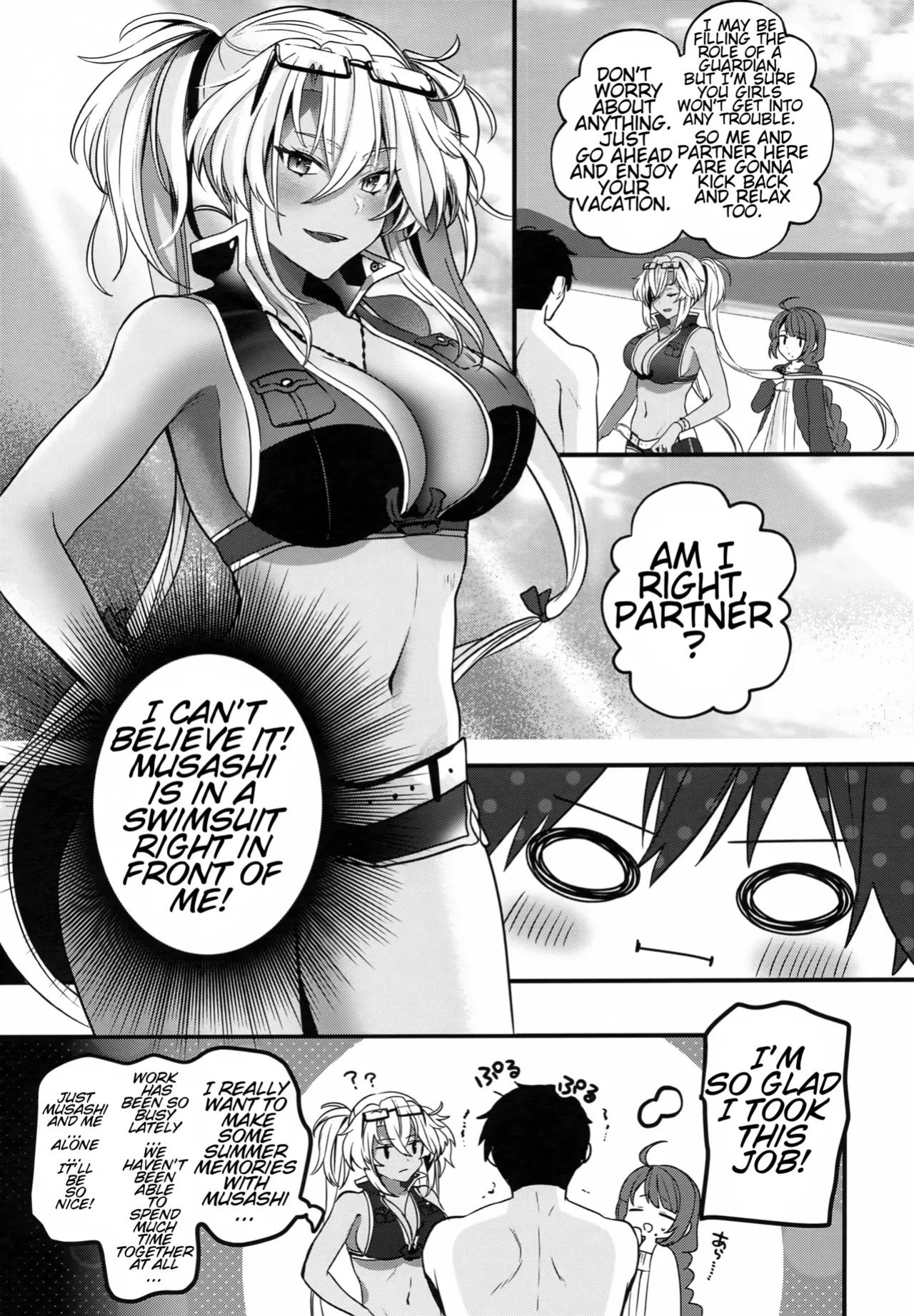 (C99) [Marosaan (Yunamaro)] Musashi-san no Yoru Jijou Yoi no Umi to Himegoto Hen | Musashi-san's Night Time Proclivities: The Secret of The Twilight Sea (Kantai Collection -KanColle-) [English] [CT Scans]