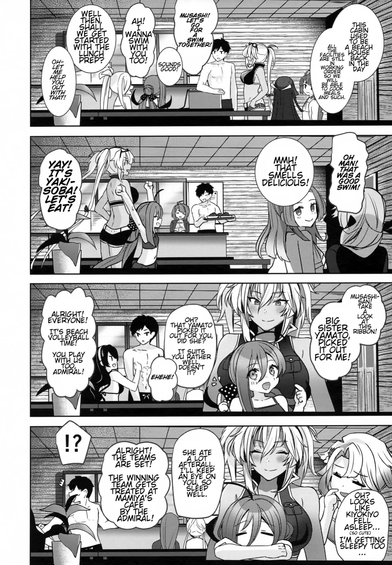 (C99) [Marosaan (Yunamaro)] Musashi-san no Yoru Jijou Yoi no Umi to Himegoto Hen | Musashi-san's Night Time Proclivities: The Secret of The Twilight Sea (Kantai Collection -KanColle-) [English] [CT Scans]