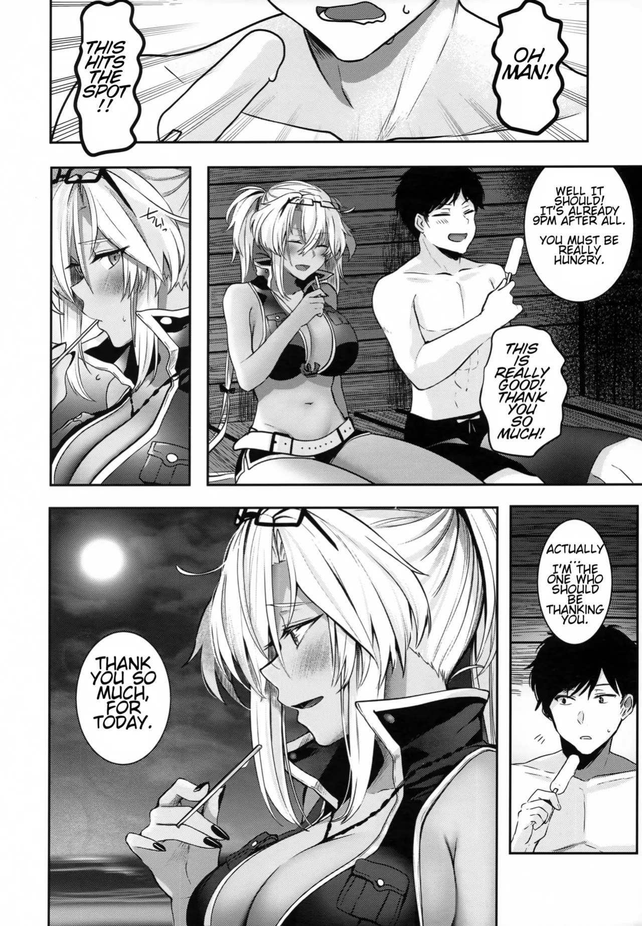 (C99) [Marosaan (Yunamaro)] Musashi-san no Yoru Jijou Yoi no Umi to Himegoto Hen | Musashi-san's Night Time Proclivities: The Secret of The Twilight Sea (Kantai Collection -KanColle-) [English] [CT Scans]