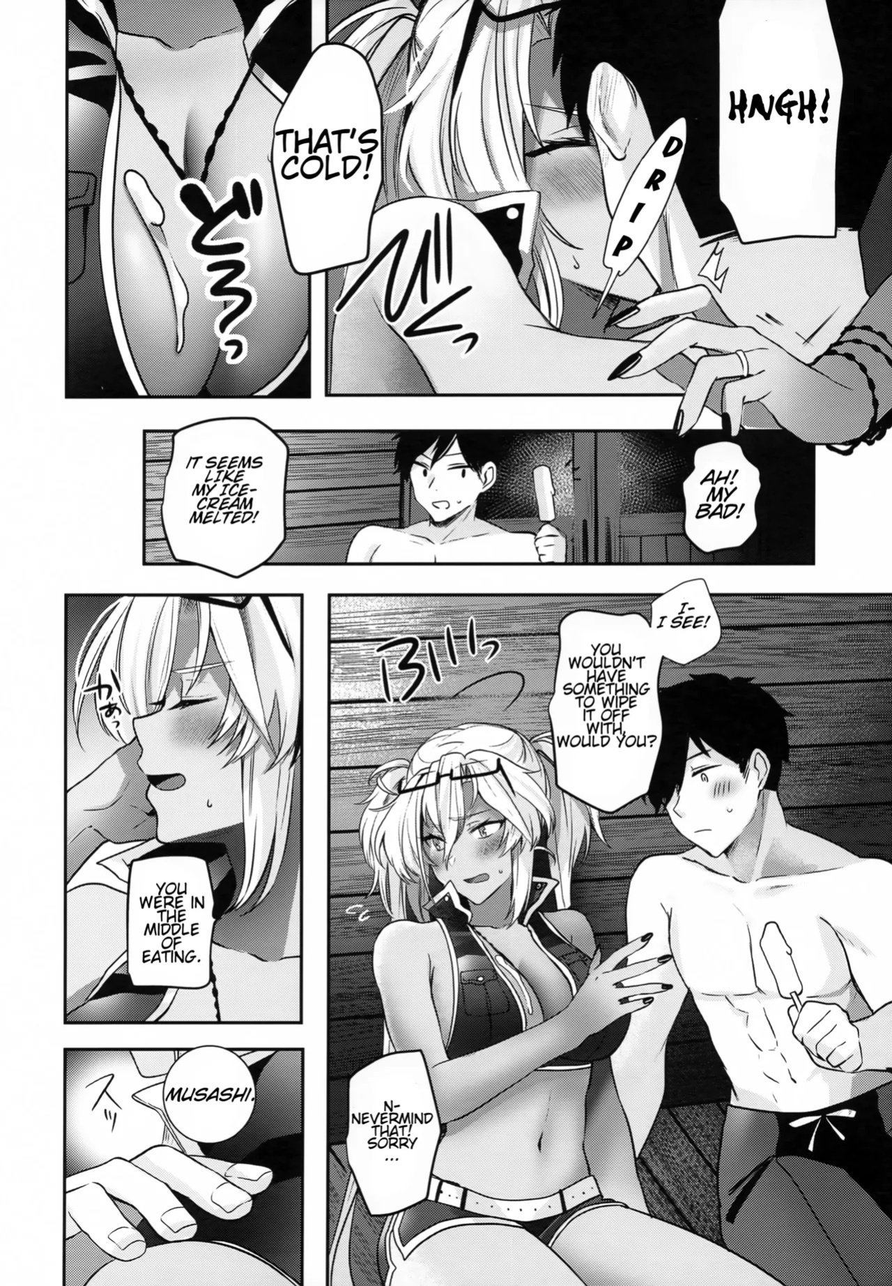 (C99) [Marosaan (Yunamaro)] Musashi-san no Yoru Jijou Yoi no Umi to Himegoto Hen | Musashi-san's Night Time Proclivities: The Secret of The Twilight Sea (Kantai Collection -KanColle-) [English] [CT Scans]