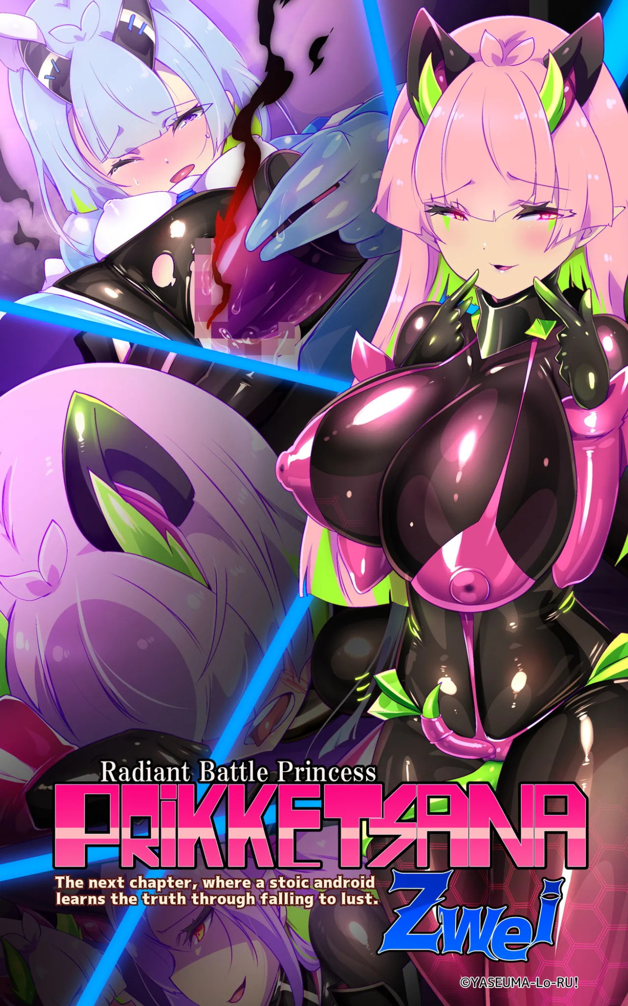 [Yaseuma Lo-Ru (Netsuki no Yoto, Bungo Meibutsu Dangojiru Teishoku)] Majime na Tensei Nyotaika Android ga Kairaku-zeme no Hate ni Bakunyuu Akuochi Suru Manga ~Purikketsuana Zwei~ | Radiant Battle Princess Prikke Tsana Zwei: The Next Chapter, Where a Stoic