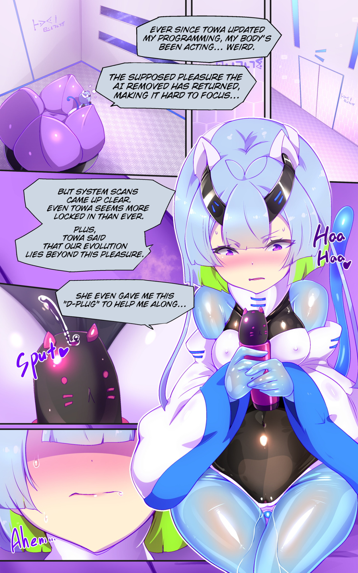 [Yaseuma Lo-Ru (Netsuki no Yoto, Bungo Meibutsu Dangojiru Teishoku)] Majime na Tensei Nyotaika Android ga Kairaku-zeme no Hate ni Bakunyuu Akuochi Suru Manga ~Purikketsuana Zwei~ | Radiant Battle Princess Prikke Tsana Zwei: The Next Chapter, Where a Stoic