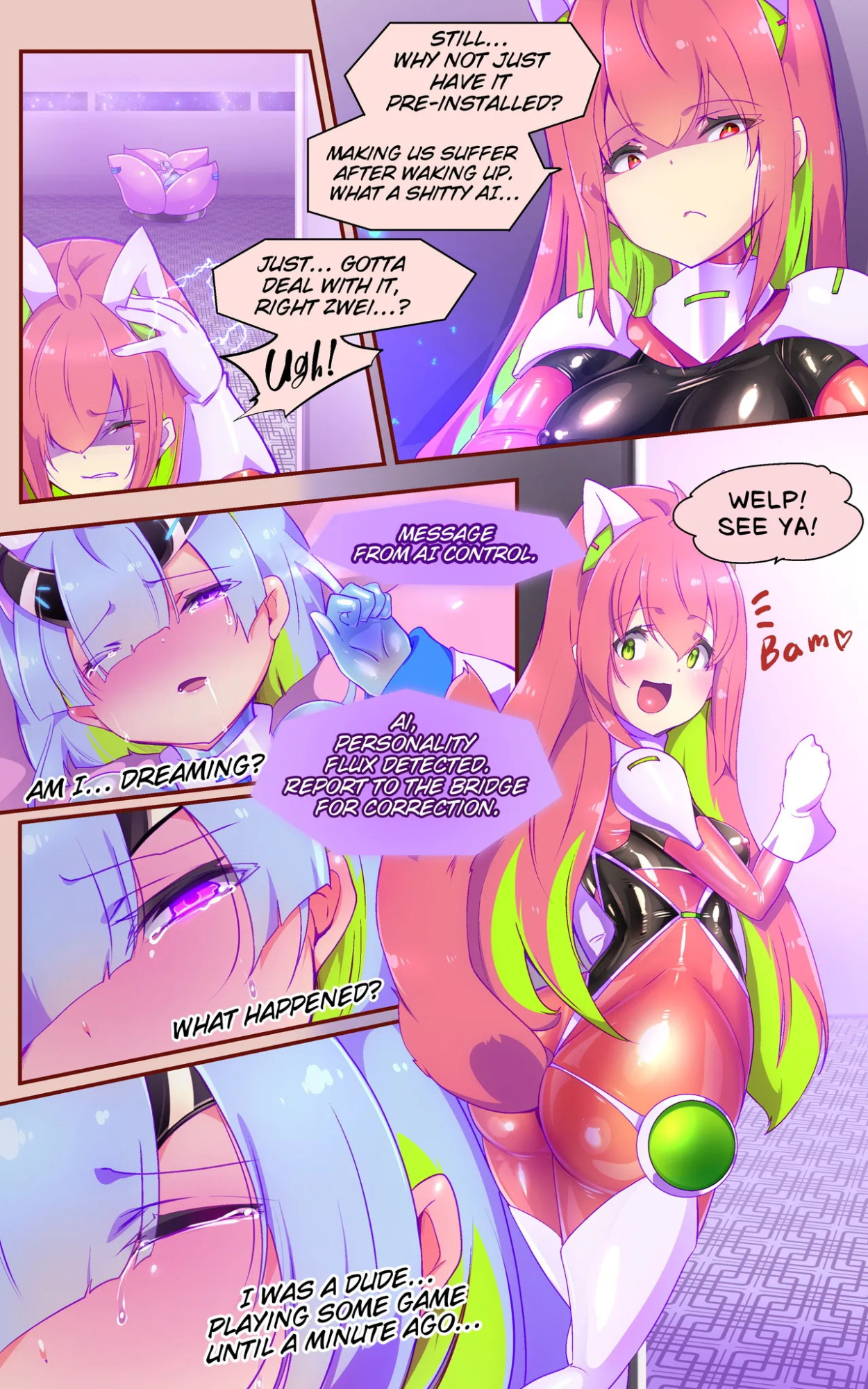 [Yaseuma Lo-Ru (Netsuki no Yoto, Bungo Meibutsu Dangojiru Teishoku)] Majime na Tensei Nyotaika Android ga Kairaku-zeme no Hate ni Bakunyuu Akuochi Suru Manga ~Purikketsuana Zwei~ | Radiant Battle Princess Prikke Tsana Zwei: The Next Chapter, Where a Stoic