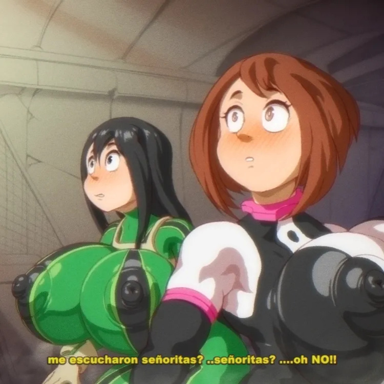 [angelauxes] Ochaco And Tsuyu Meet Pancho v2