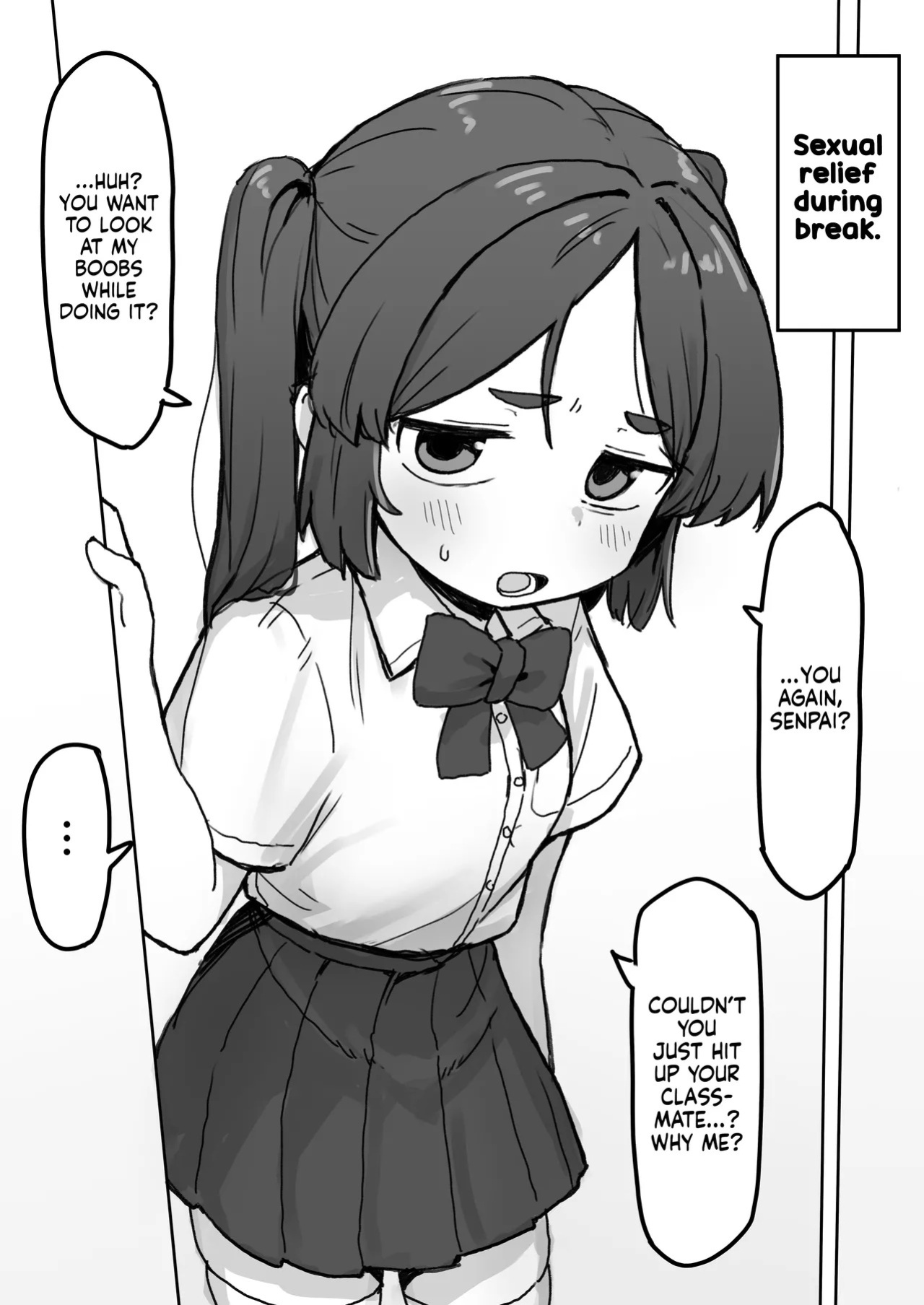 [Dobepopon] ○Shori Gakari-chan | Sexual Relief-chan [English] [NudeSalad] [Ongoing]