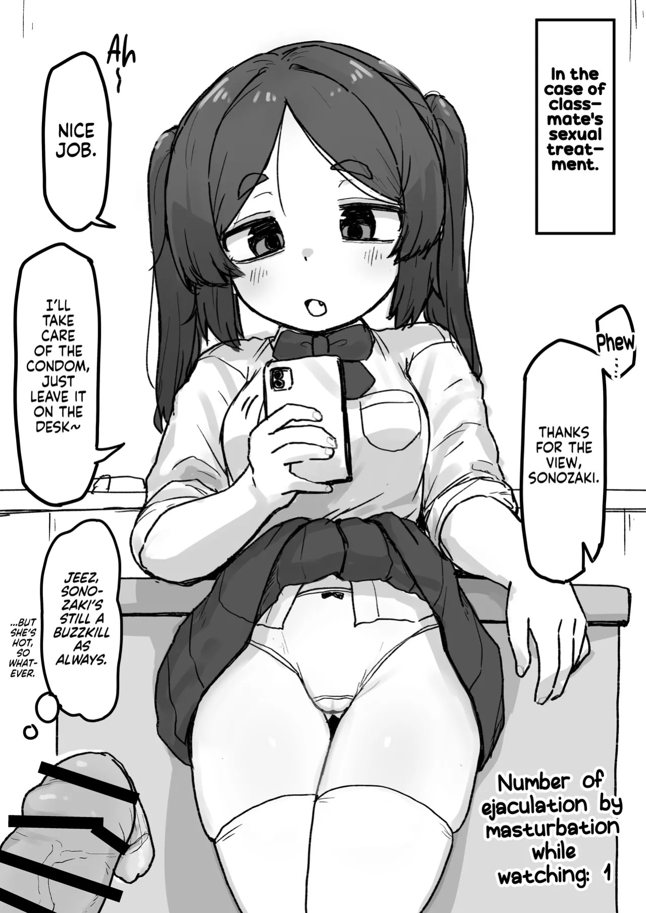 [Dobepopon] ○Shori Gakari-chan | Sexual Relief-chan [English] [NudeSalad] [Ongoing]