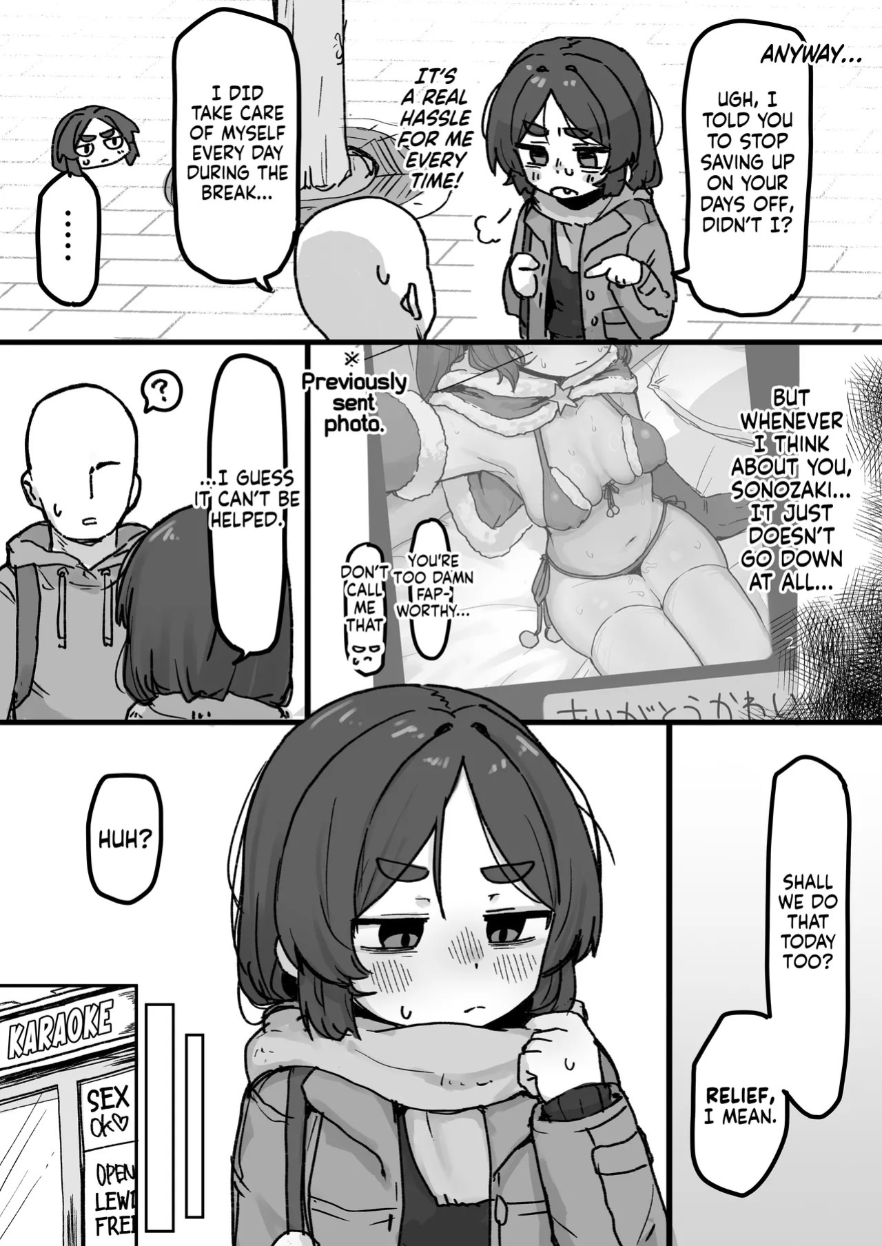 [Dobepopon] ○Shori Gakari-chan | Sexual Relief-chan [English] [NudeSalad] [Ongoing]