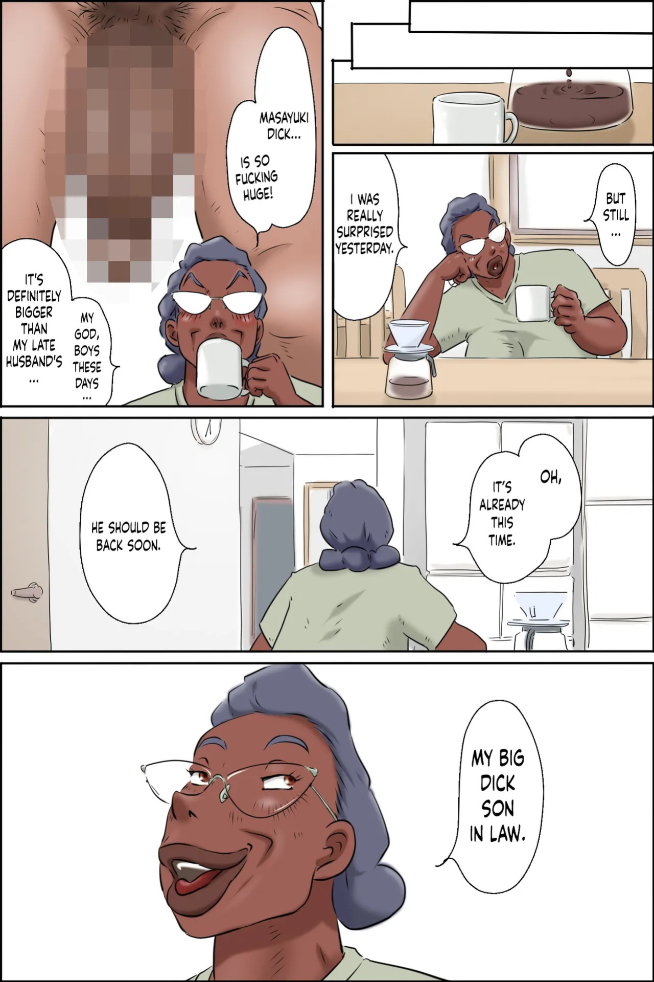 [Zenmai Kourogi] Nureru Gibo no Iru Seikatsu [Living Together WIth My Mother In Law] [English]