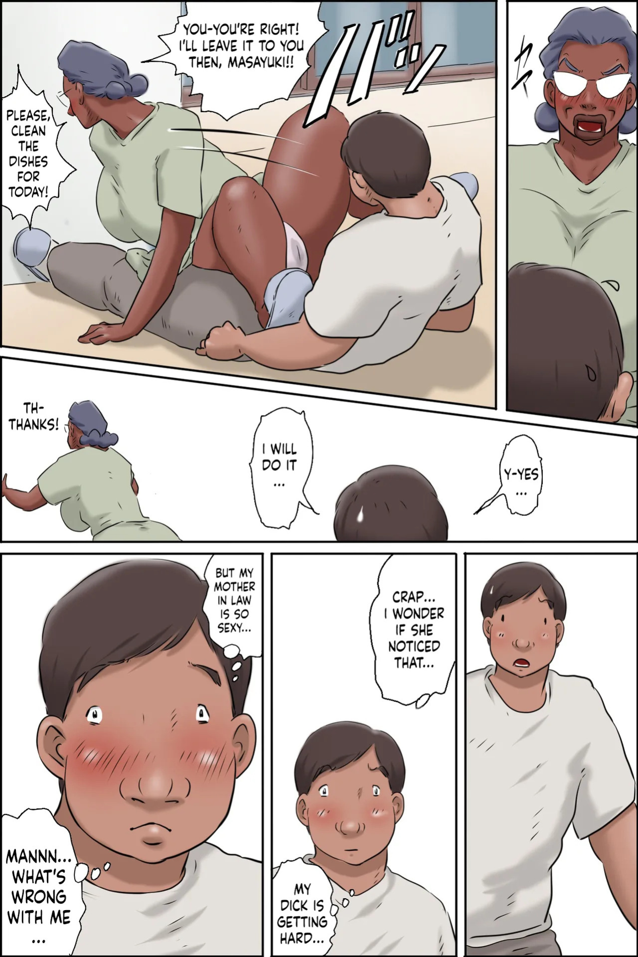 [Zenmai Kourogi] Nureru Gibo no Iru Seikatsu [Living Together WIth My Mother In Law] [English]