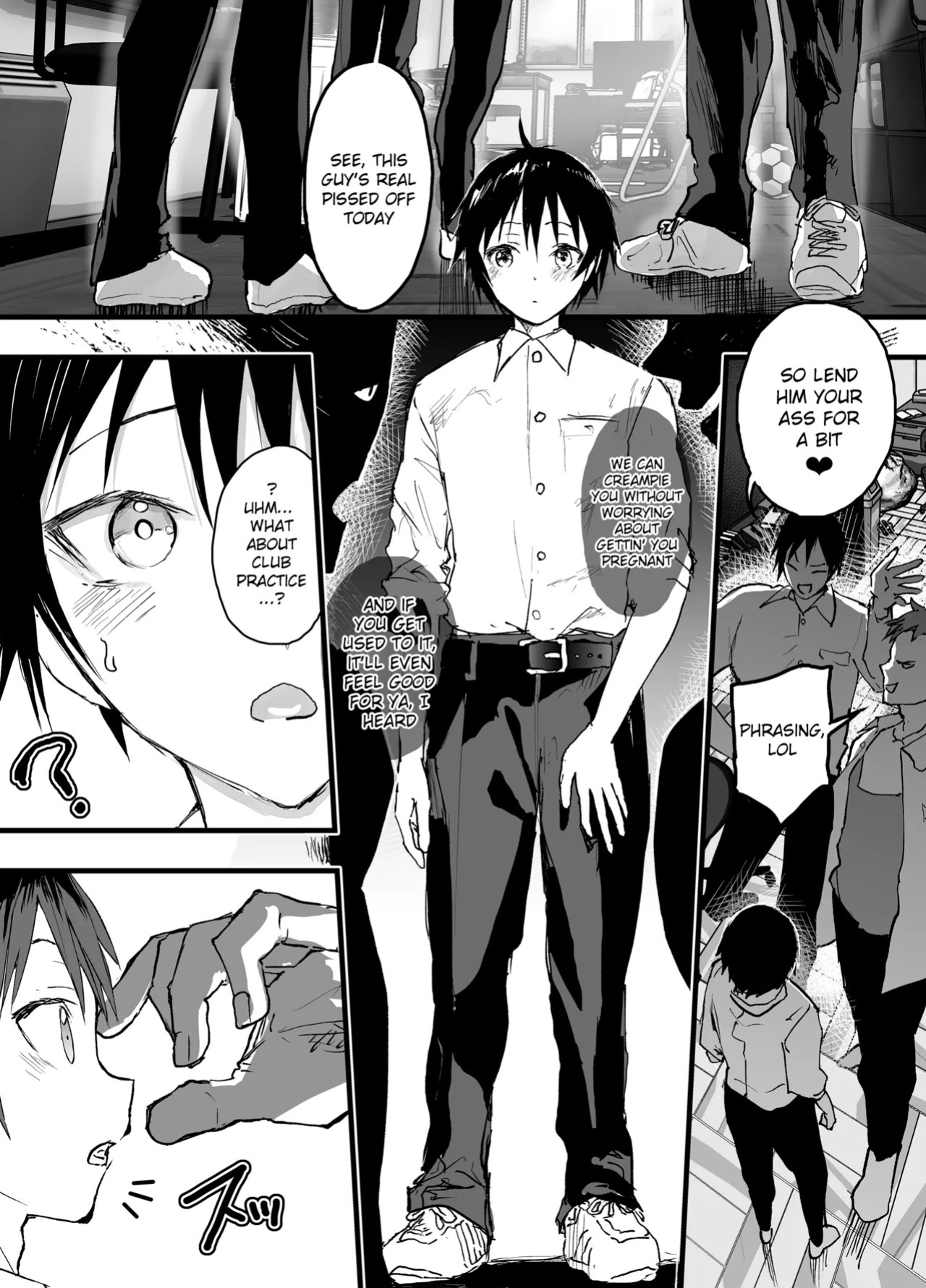 [AOQLO (orukoa)] Bukatsu no Kowai Senpai no Niku Benki ni Saretemasu. Dekamara Rinkan Shiofuki Jigoku [English] {Chin²} [Digital]