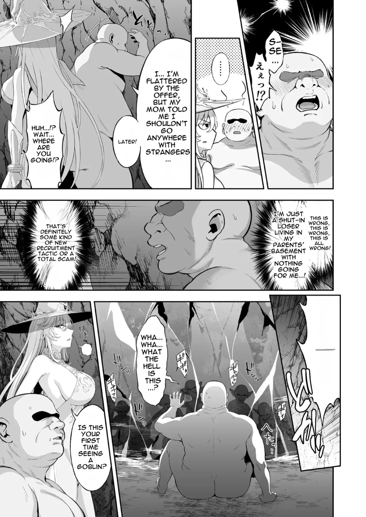 [Ijimaya (Ijima Yuu)] Isekai Kodomo Heya Ojisan Zako Mesu no Onaho ni Cheat Chinpo de WakaraSex [English] [DNTA]