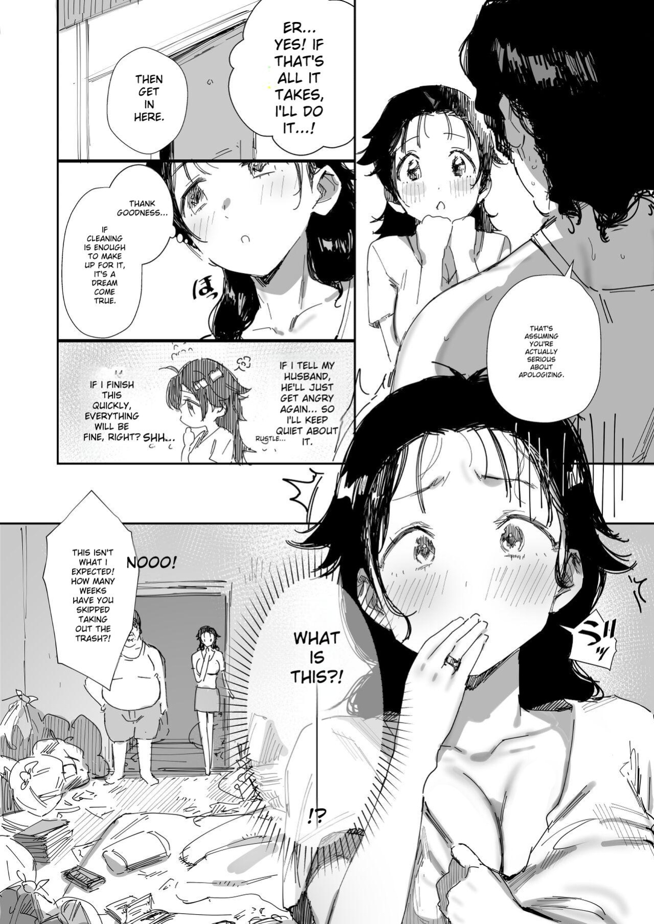 [Onodera] A Kind-Hearted, Foolish, Big-Breasted Housewife Is Seduced By Her Neighbor, A Man With A Trashy Apartment