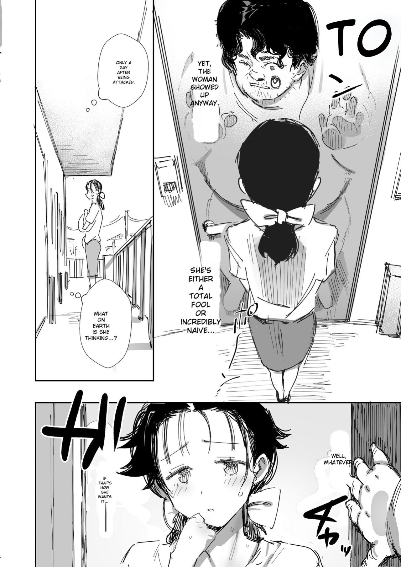 [Onodera] A Kind-Hearted, Foolish, Big-Breasted Housewife Is Seduced By Her Neighbor, A Man With A Trashy Apartment