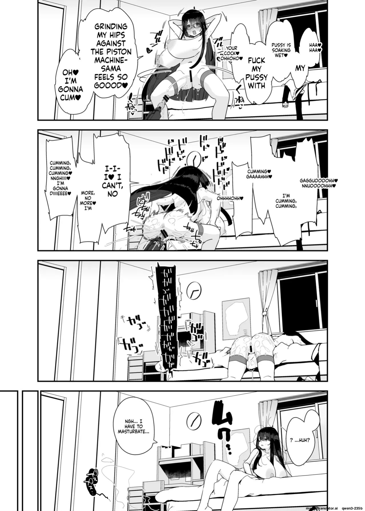 [Condiment Moderately (Maeshima Ryou)] Dosukebe Kyonyuu Joshi ga Kazoku no Inai Renkyuu ni Hitasura Onanie Shimakuru Hanashi [Digital] (SCANMTL)