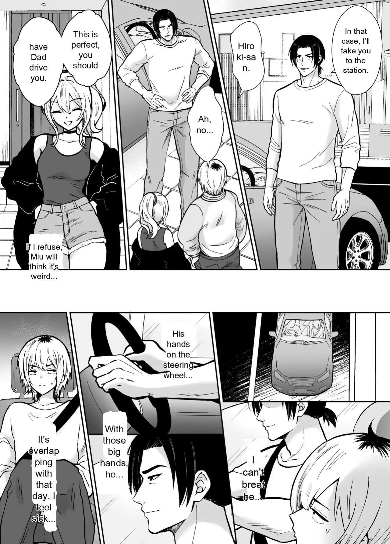 He's being held by her father