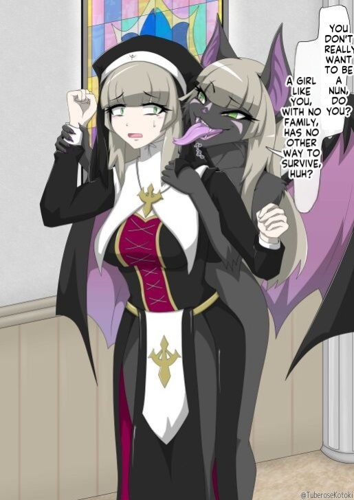 [Tuberose Kotoki] Nun transforms into a beast and falls into darkness (MTL)
