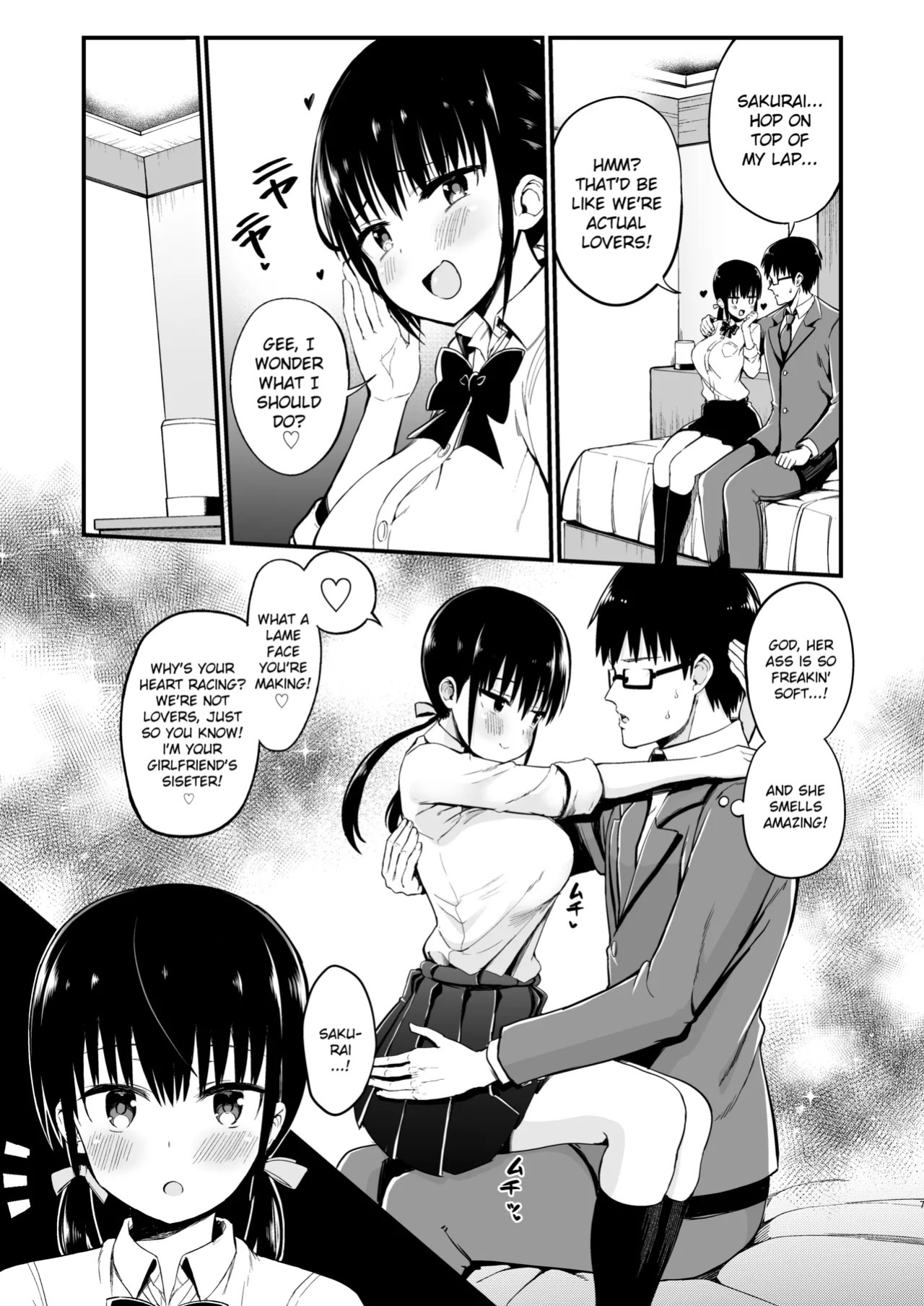 [Aohimo Familia (Chilt)] Kanojo no Imouto ga Kyonyuu Miniskirt JK de Koakuma Kei 3 [English] [Ruru Scanlations] [Digital] [Decensored]