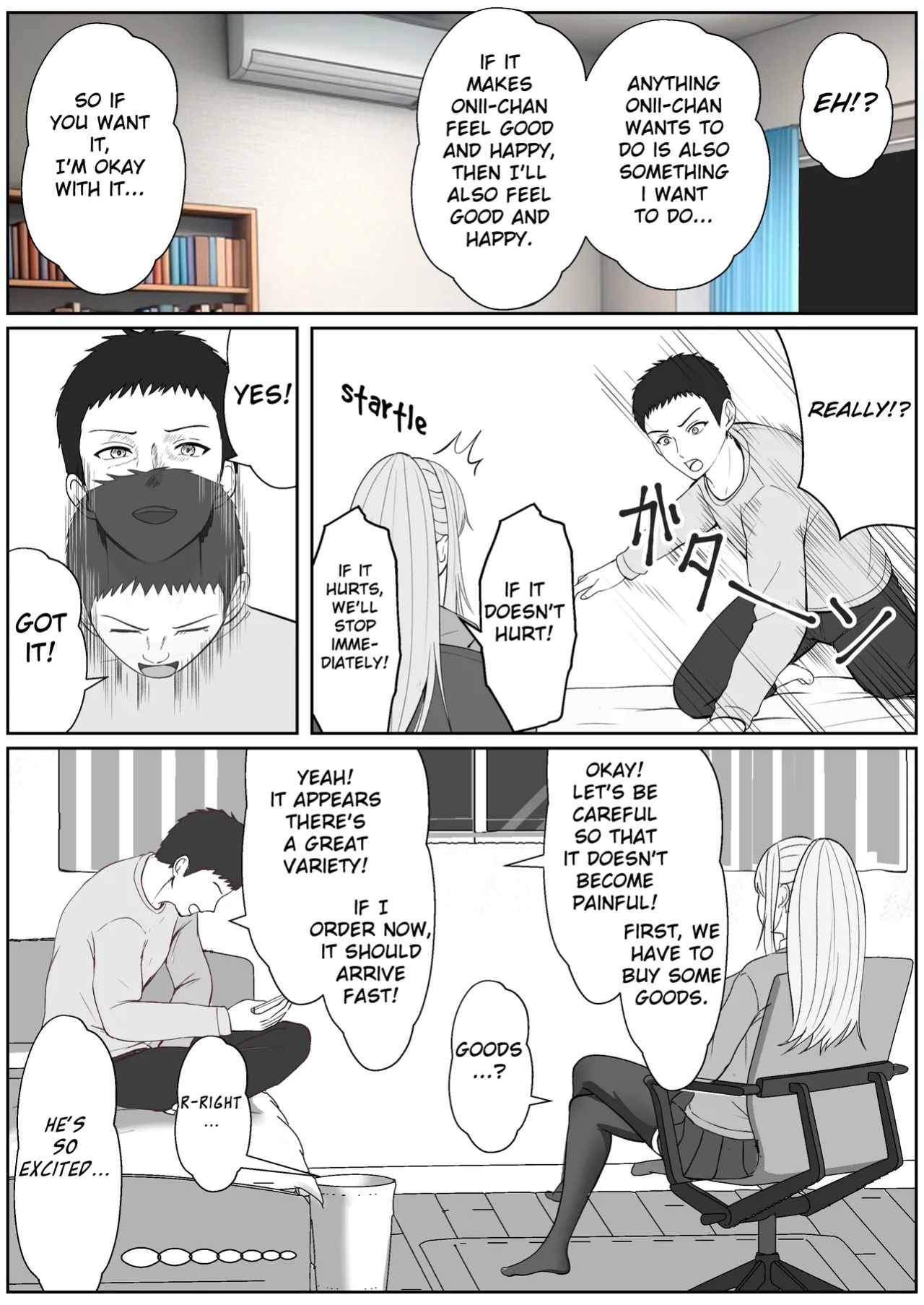 [Sanbalkin] Half Gimai to no Amai Nichijou to Noumitsu Sex 3 [English]