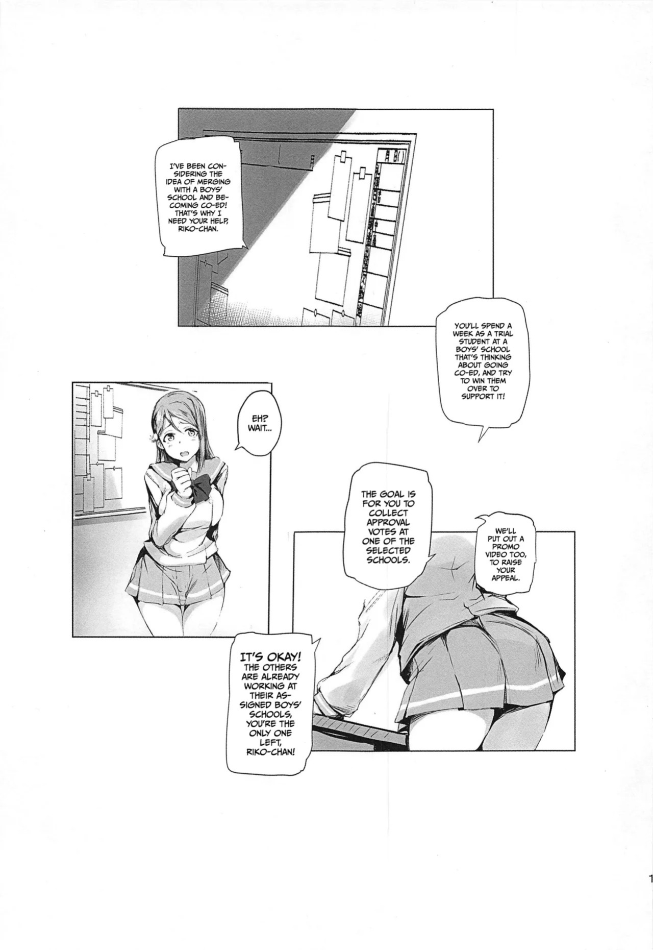 (C97) [Gyoukousyu (Gon., Kurosai)] No matter the situation, Riko just can't say no! (Love Live! Sunshine!!) [English] [Gagak_Ireng]
