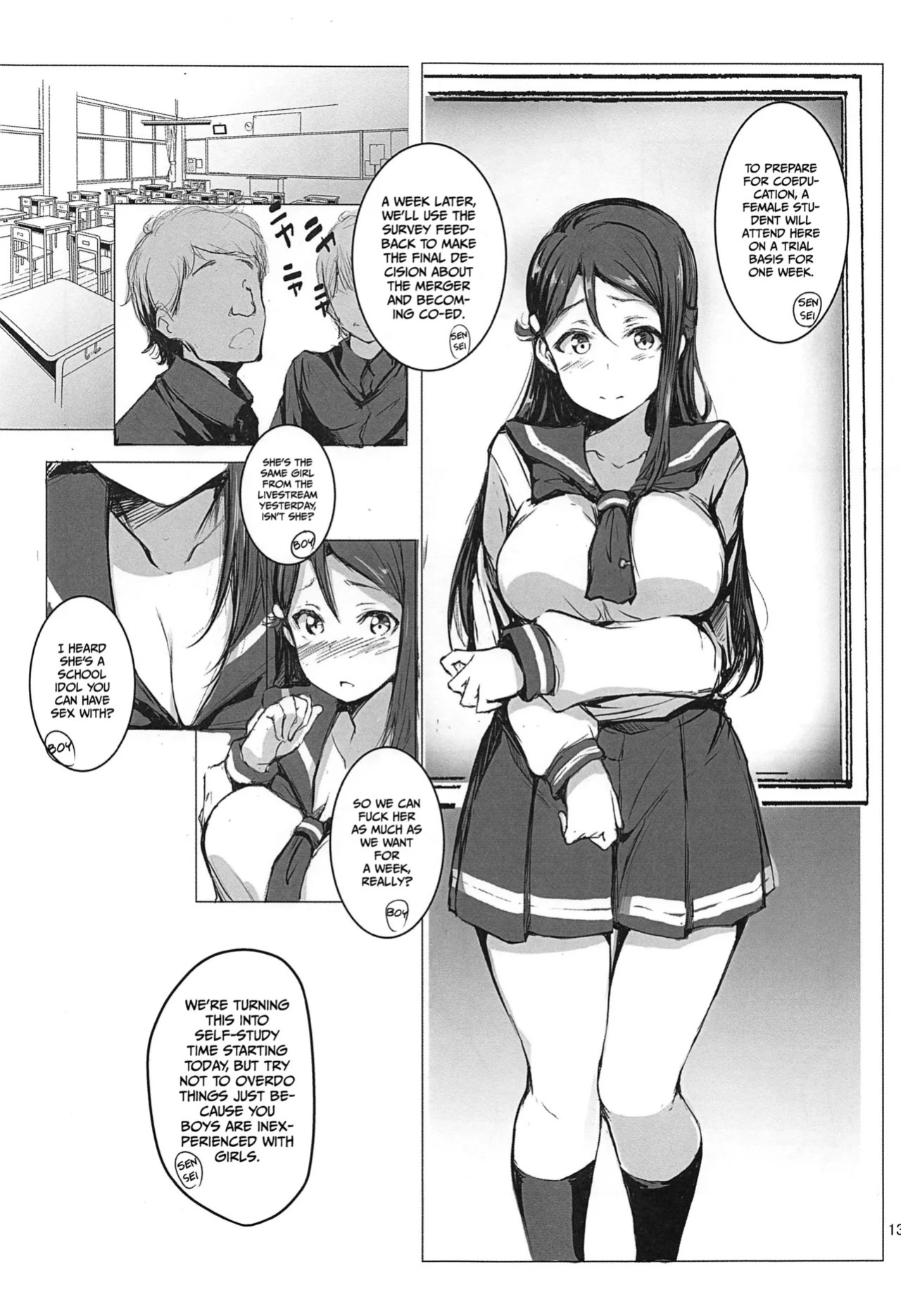 (C97) [Gyoukousyu (Gon., Kurosai)] No matter the situation, Riko just can't say no! (Love Live! Sunshine!!) [English] [Gagak_Ireng]