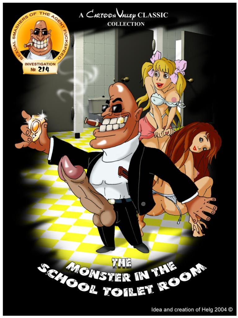 Cartoon Valley - Dildo Fuckspeed: The monster in the school toilet room