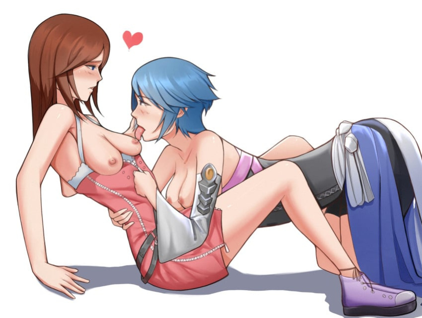 Aqua, lesbian artwork (Kingdom Hearts).