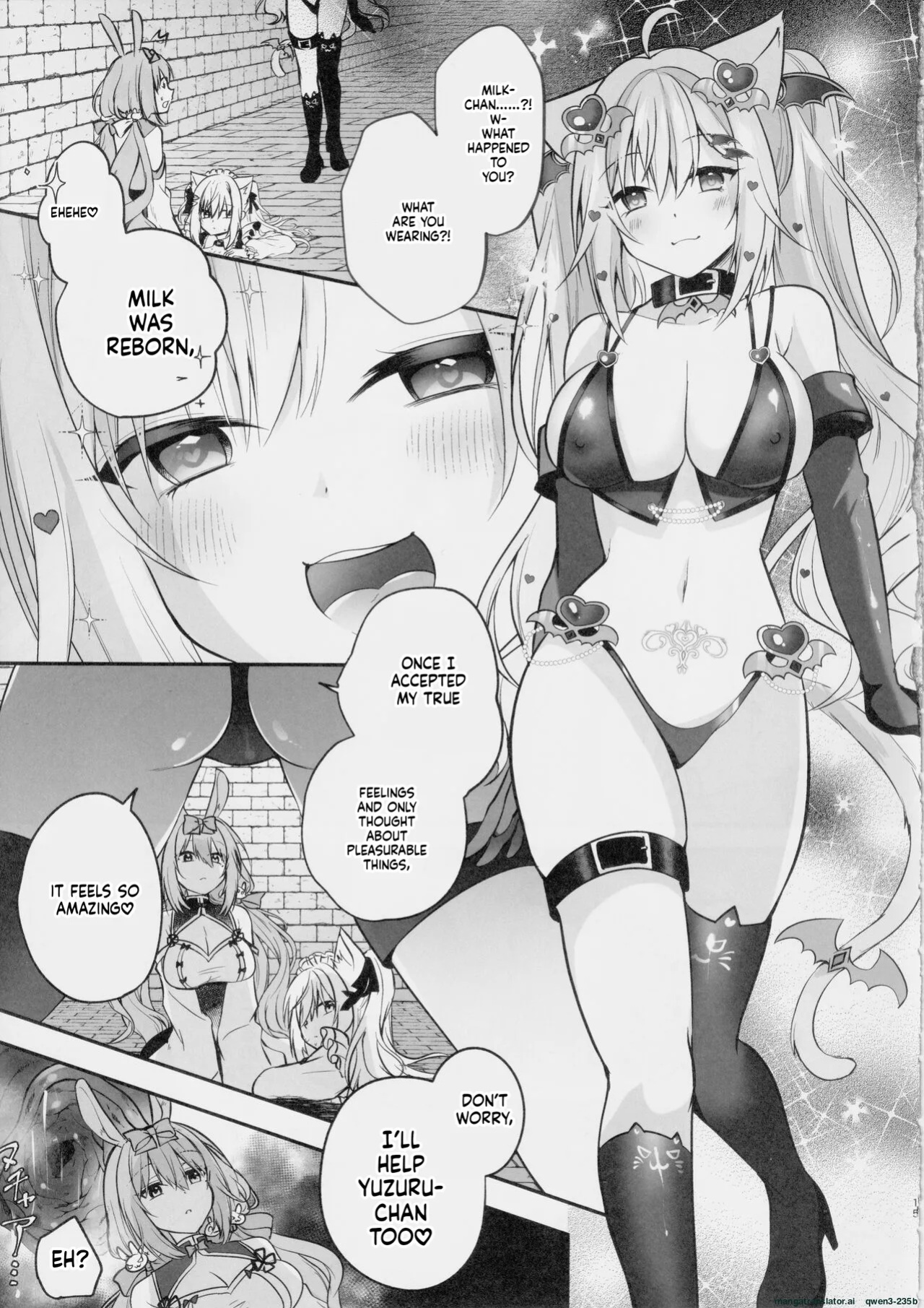 (C103) [Mousou Aria (Rurimaru)] NPro Ero Trap Dungeon -Akuochi Hen- (Shirayuki Mishiro, Enomiya Milk, Himesaki Yuzuru) (SCANMTL)