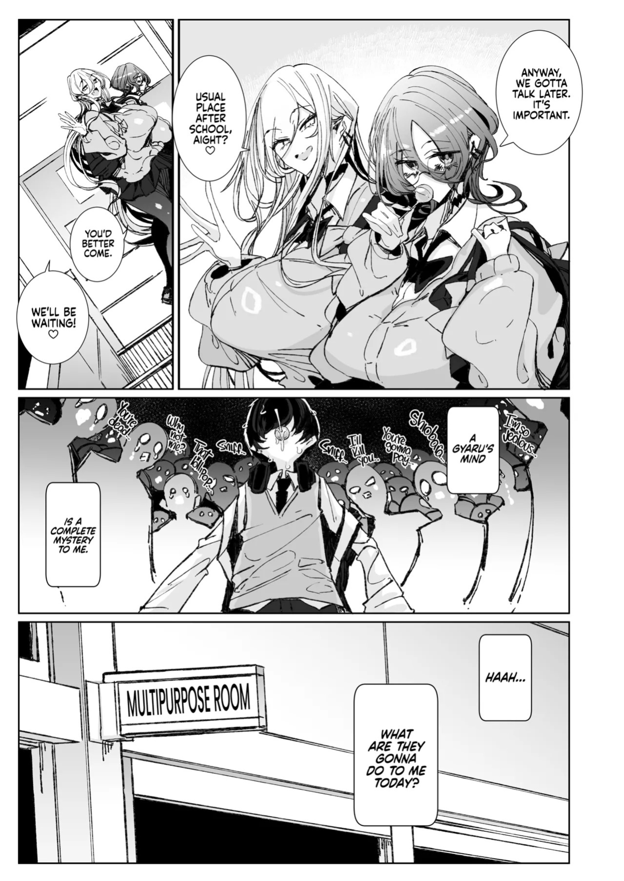 [Metro Notes (Tsumetoro)] Ja, Kyou kara Otaku-kun wa Watashi-tachi no Karepitte Koto de! | Sorry, Nerd, but You're Our BF Now! [English] {2d-market.com} [Decensored] [Digital]