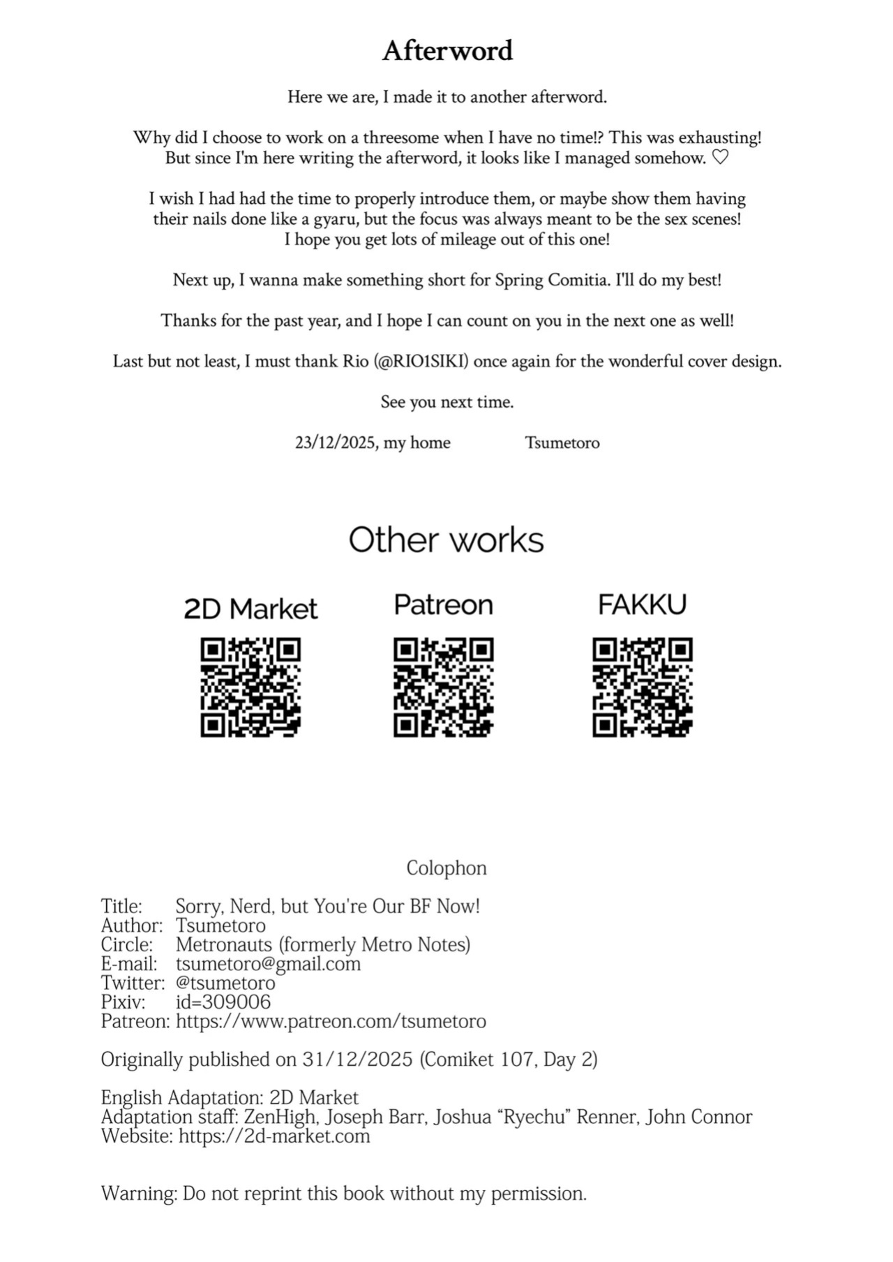 [Metro Notes (Tsumetoro)] Ja, Kyou kara Otaku-kun wa Watashi-tachi no Karepitte Koto de! | Sorry, Nerd, but You're Our BF Now! [English] {2d-market.com} [Decensored] [Digital]