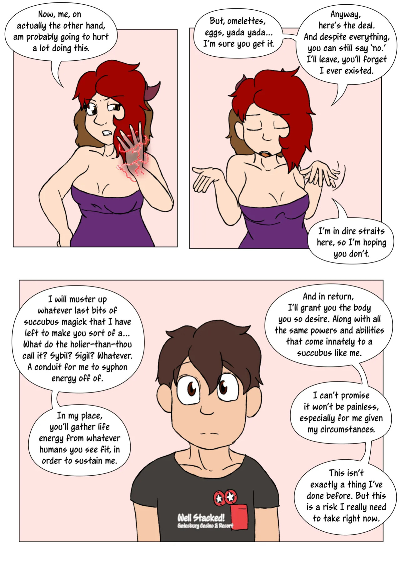 [LariUmbreon] Girl Me! How I Got Turned Into a Girl by a Desperate Succubus! (In Progress)