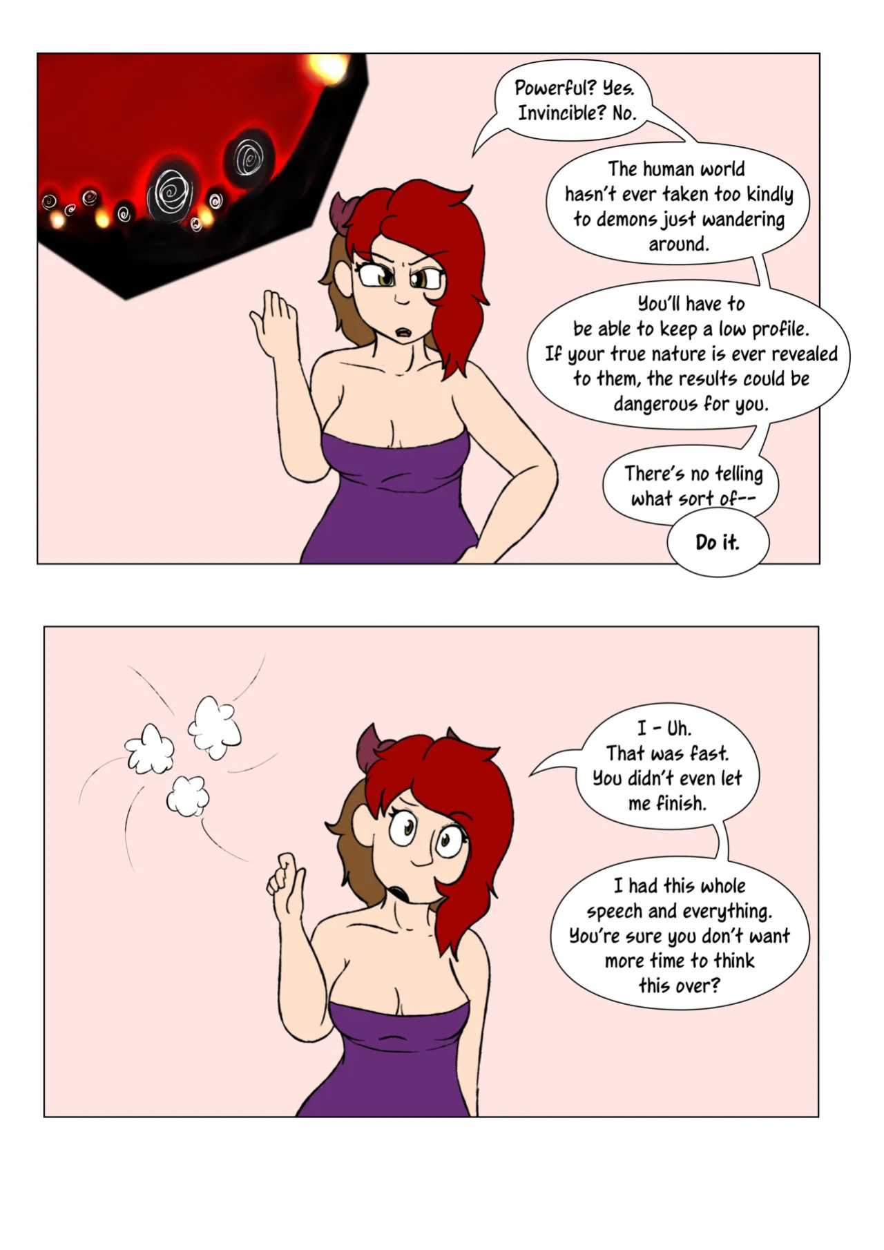 [LariUmbreon] Girl Me! How I Got Turned Into a Girl by a Desperate Succubus! (In Progress)