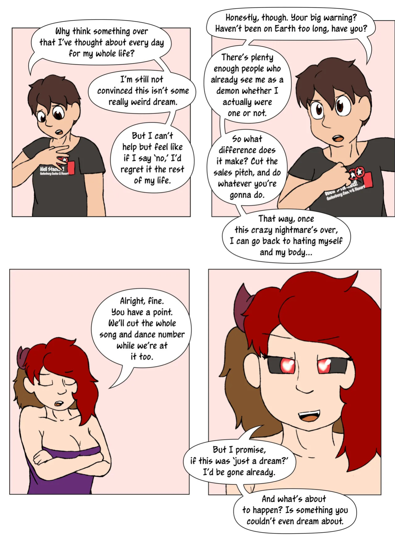 [LariUmbreon] Girl Me! How I Got Turned Into a Girl by a Desperate Succubus! (In Progress)