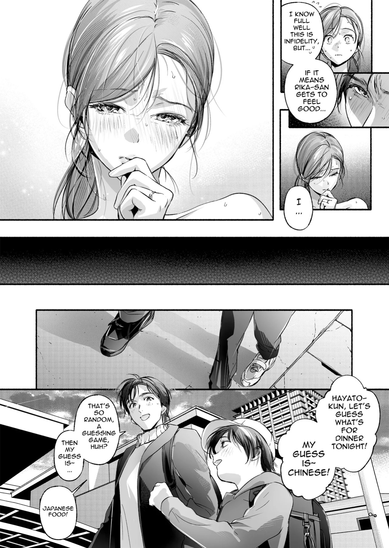 [Irodori Gyuunyuu 4.5% (Higashide Irodori)] Trop 1 ~ I'll Take the Post-Birth Virginity of a Married Woman Whose Masturbation Was Exposed~ [English][Ebs Shit Scans][Digital]