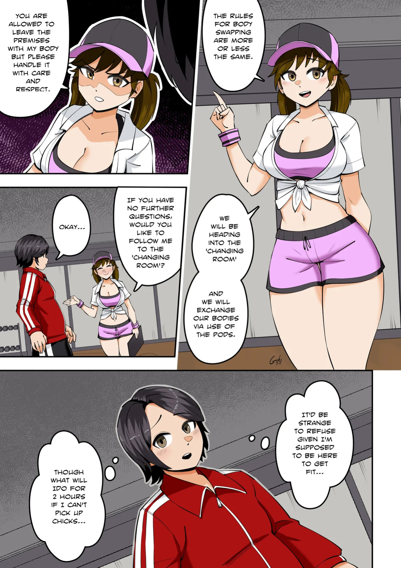 Kawaii Tsun'aho/ Swapping Gym Comic
