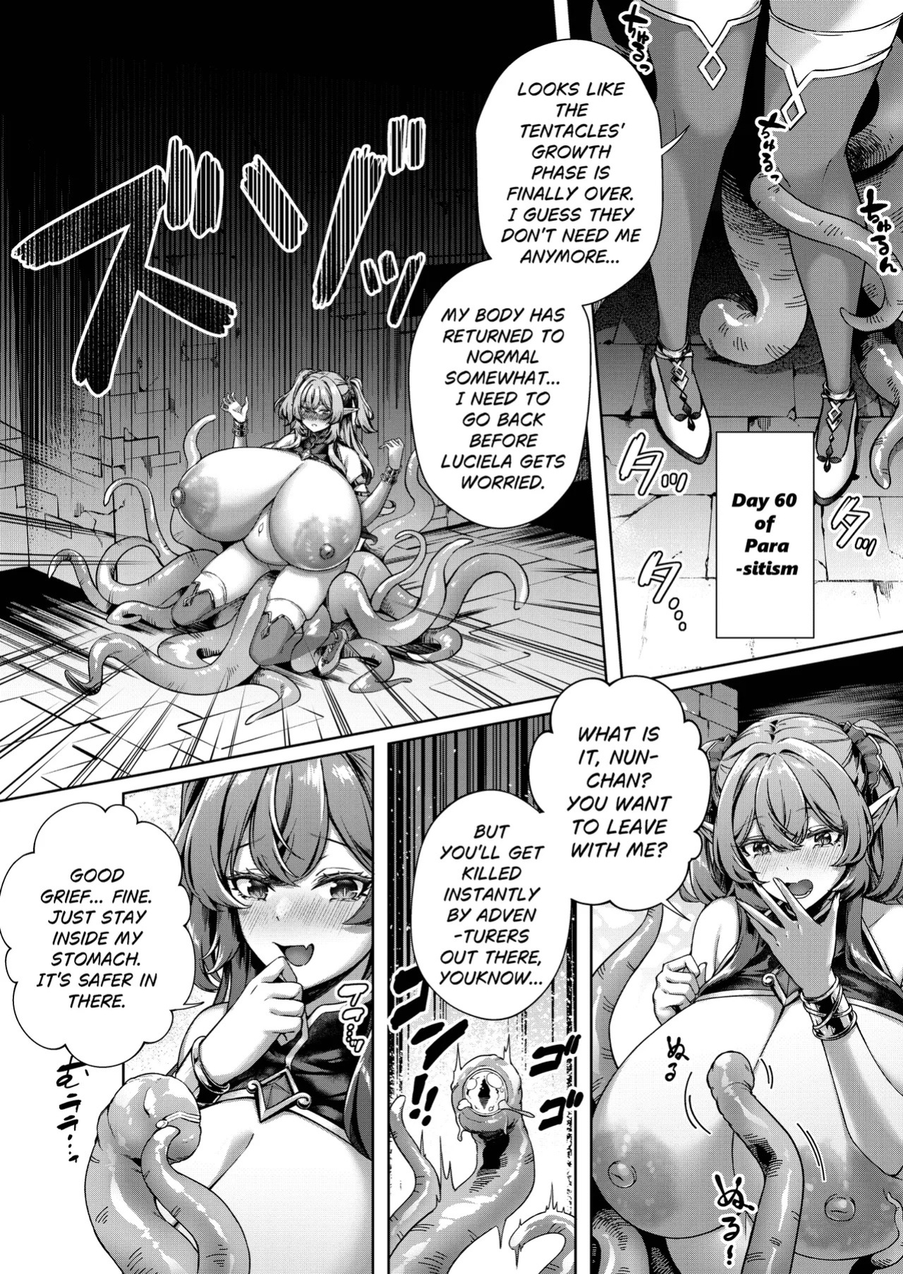 [Kannko Bokujyo (Kannko)] Ochita Tensai Mahoutsukai, Naodokoka Elf no 60 Nichikan [English] [Digital]
