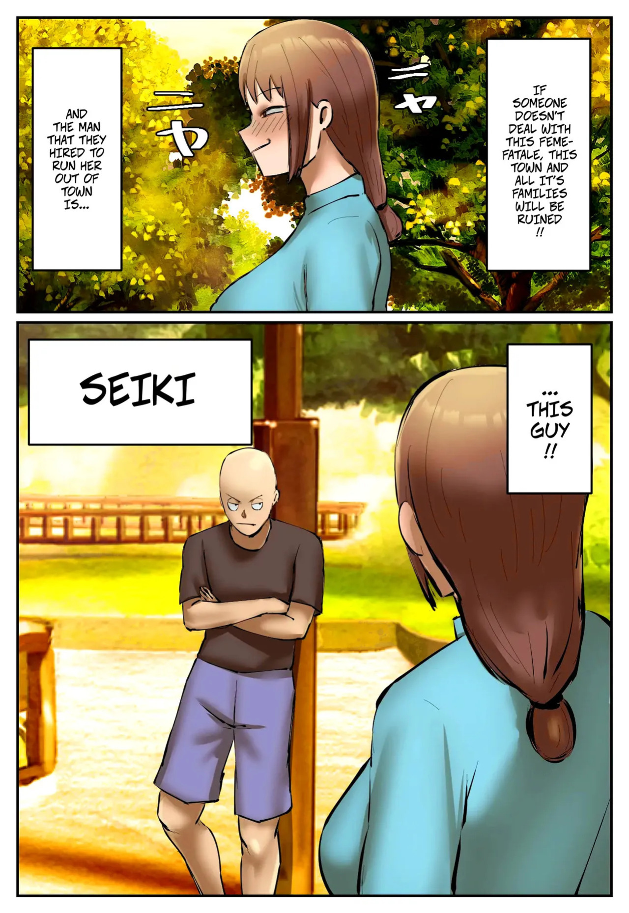 [Chotto B-Sen] My Part-Time Job Is To Get Revenge: The Loose Woman -- Fukushuu Yami Beit "Machi no Keikan ga Kowareru Kono Oppai Onna o Oidashite Hoshii" [Colorized]