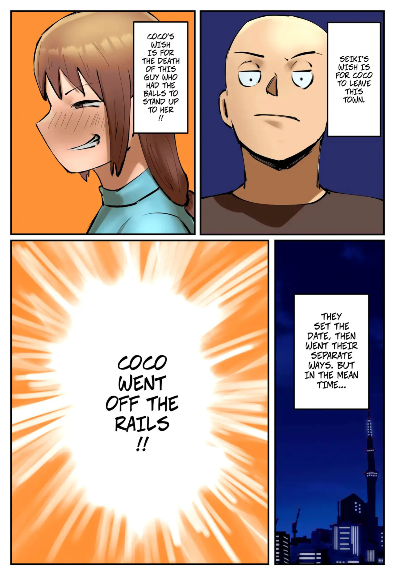 [Chotto B-Sen] My Part-Time Job Is To Get Revenge: The Loose Woman -- Fukushuu Yami Beit "Machi no Keikan ga Kowareru Kono Oppai Onna o Oidashite Hoshii" [Colorized]