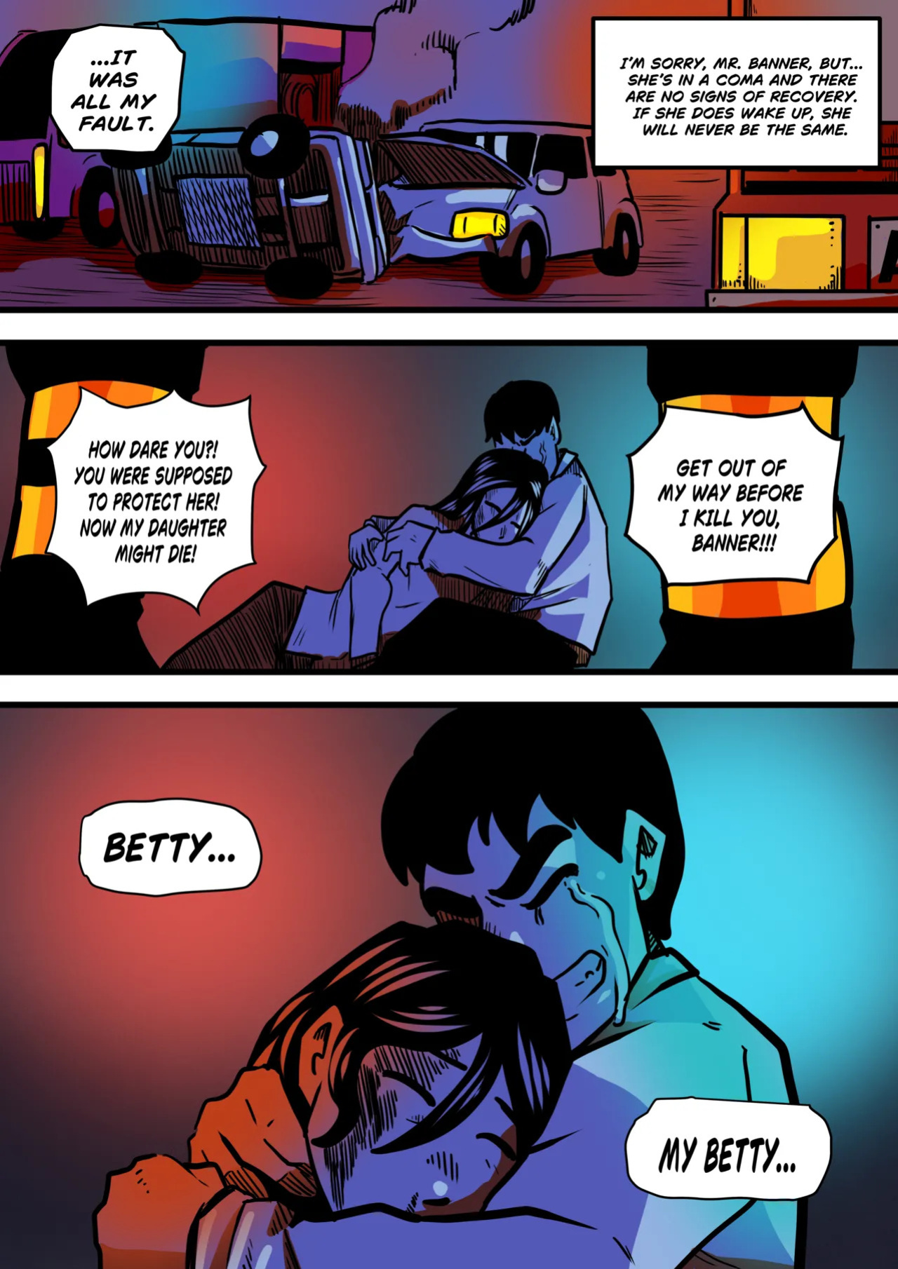 [Odoruyama] Betty Hulk AU: The Origin Of Betty Hulk [Colored Version]