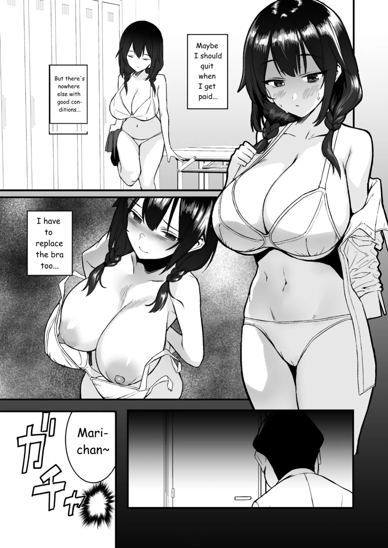 [Doushoku (Gen)] Jinsei Shuuryou Arbeit ~Kyonyuu Shoujo wa Sekuhara Tenchou ni Haramasareru~ [Digital][MTL]