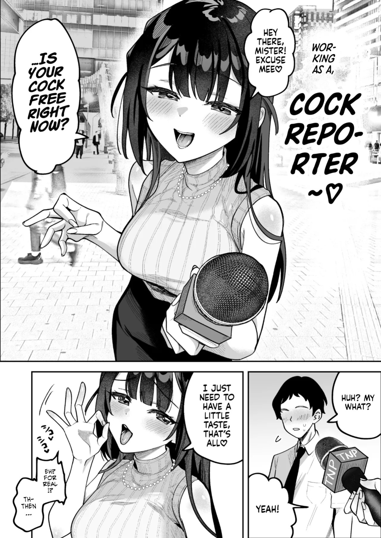 [Uzura Frontier (Mukimoto Koko)] Ochinpo Gourmet Reporter Mue-chan | Mue-Chan, Penis Gourmet Reporter [English] [gotbored] [Digital]