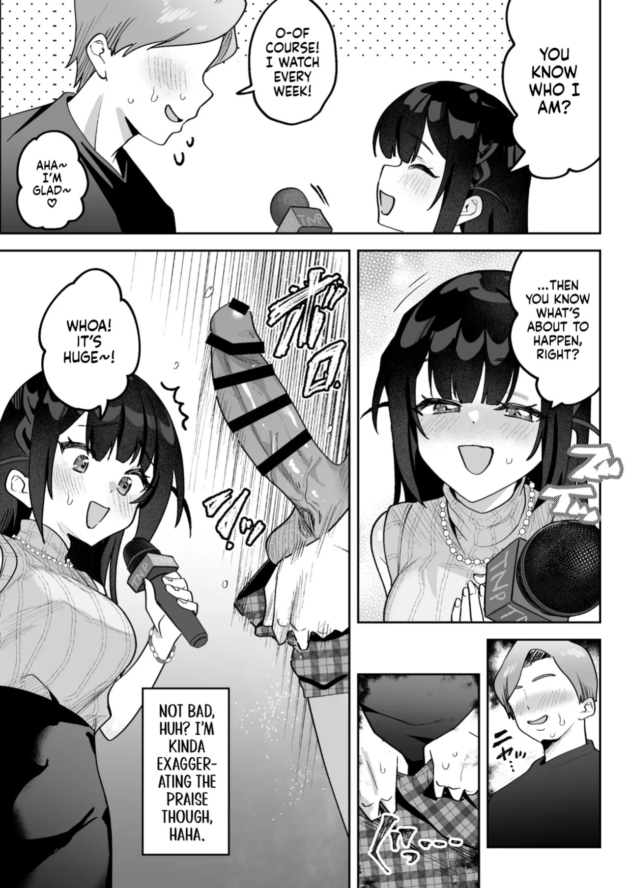 [Uzura Frontier (Mukimoto Koko)] Ochinpo Gourmet Reporter Mue-chan | Mue-Chan, Penis Gourmet Reporter [English] [gotbored] [Digital]